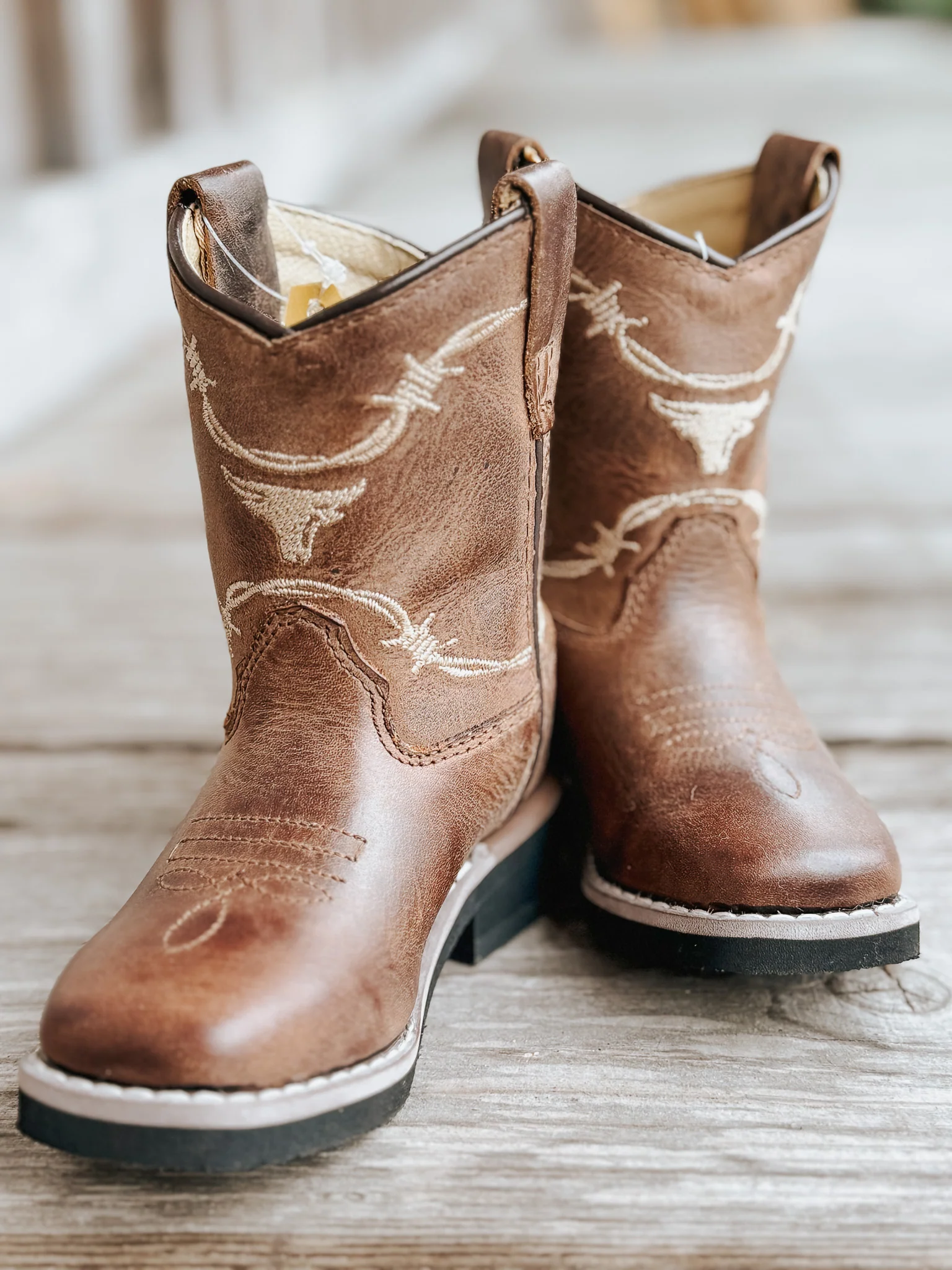 TODDLER SMOKY MOUNTAIN LOGAN SQUARE TOE BROWN BOOTS - Image 6