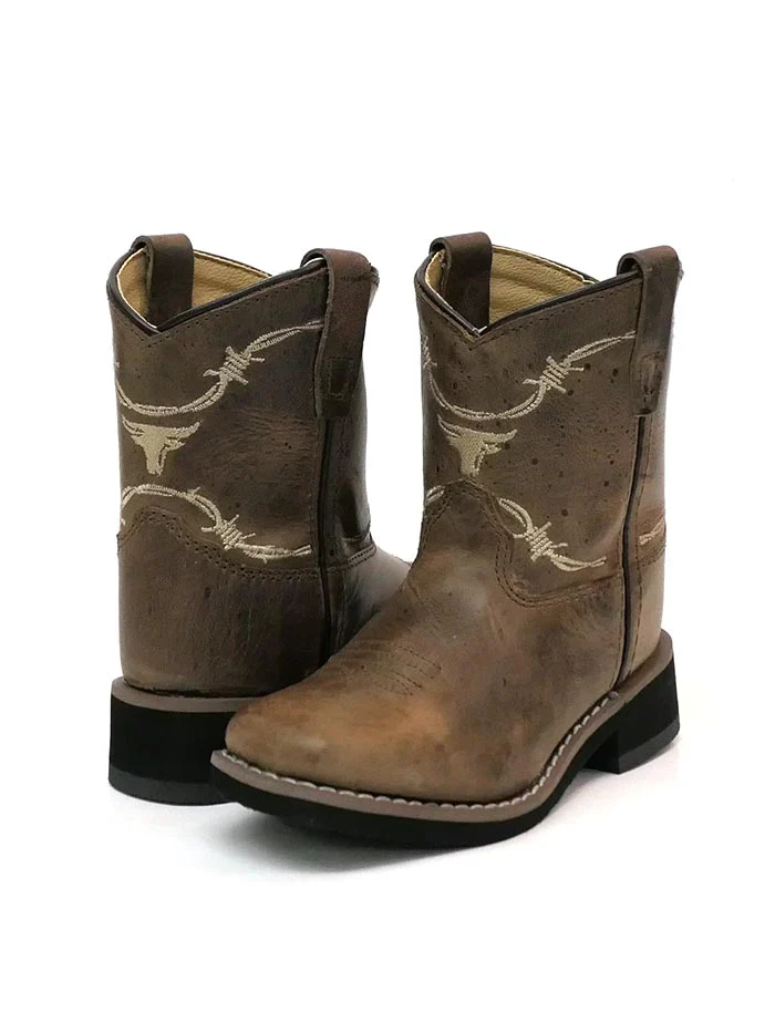 TODDLER SMOKY MOUNTAIN LOGAN SQUARE TOE BROWN BOOTS - Image 7
