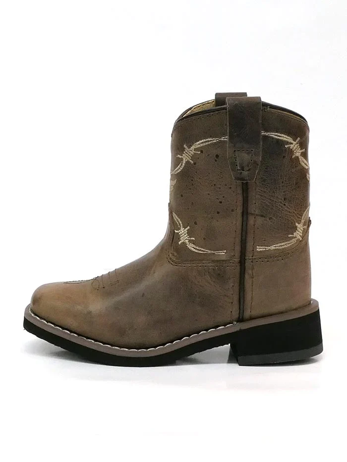 TODDLER SMOKY MOUNTAIN LOGAN SQUARE TOE BROWN BOOTS - Image 9
