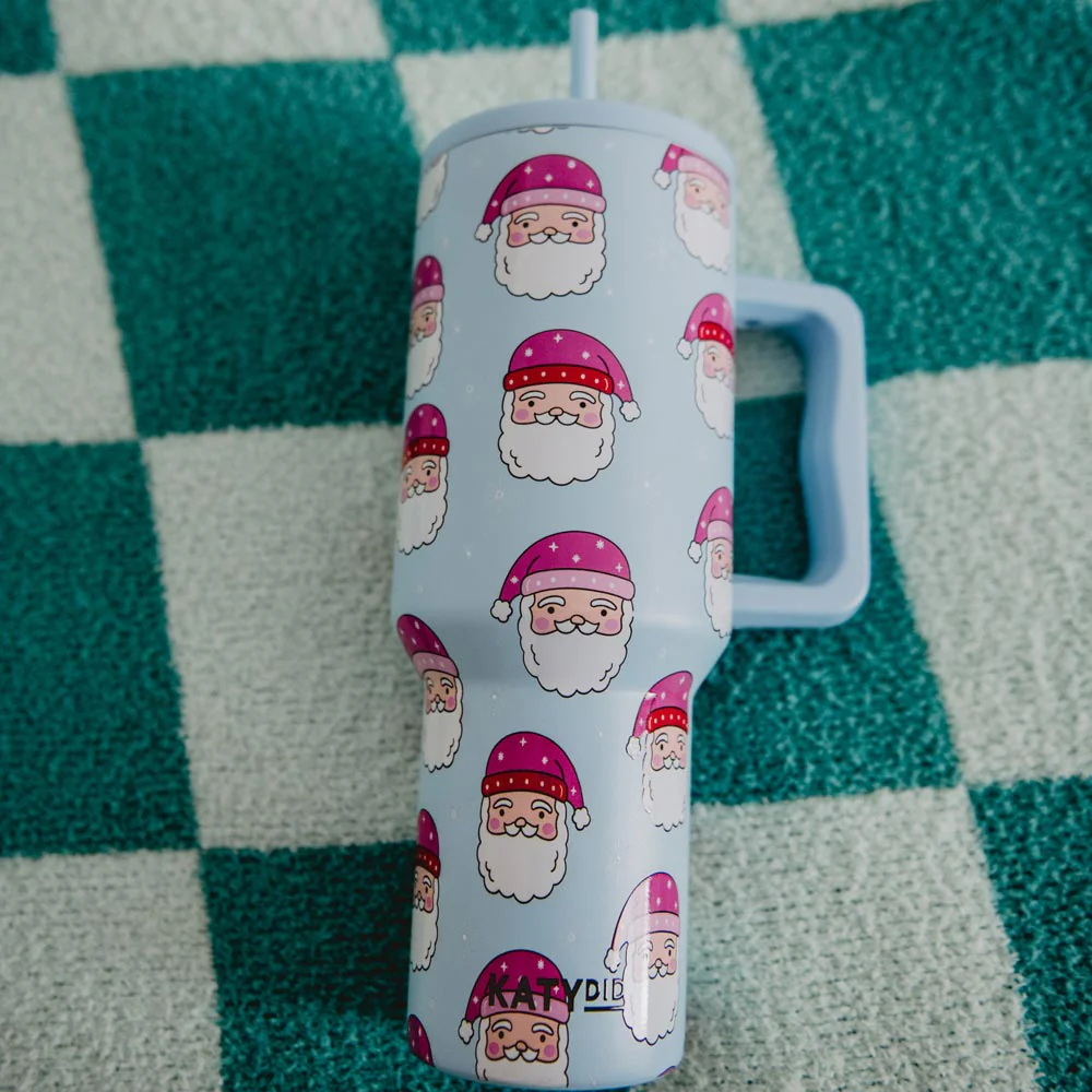 40oz Holiday Tumbler Cup - Nutcracker & Santa - Image 2