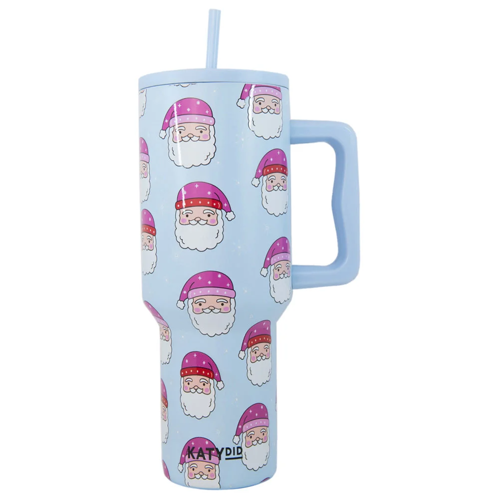 40oz Holiday Tumbler Cup - Nutcracker & Santa - Image 4