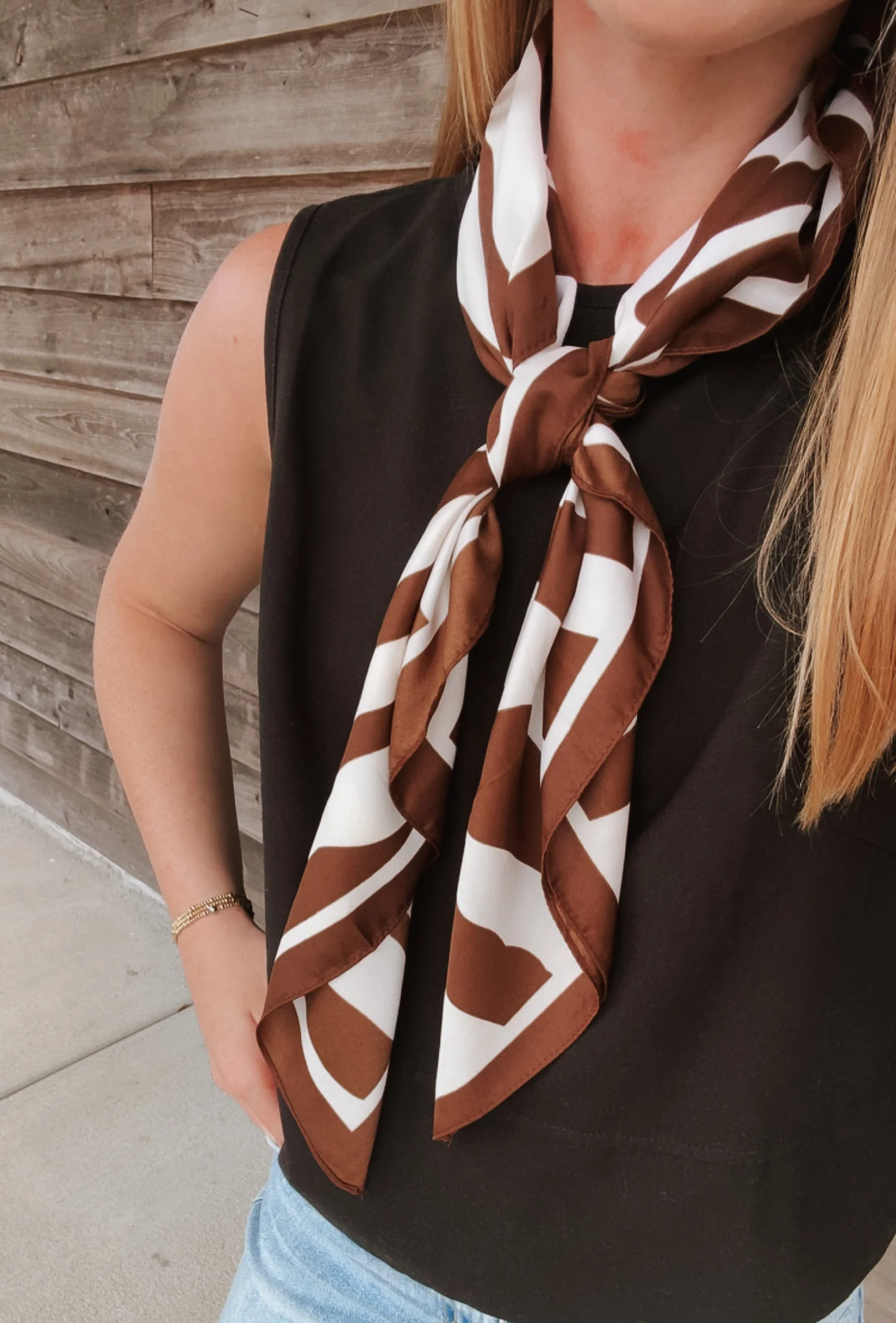 Large Zebra Print Neck Scarf - Image 2
