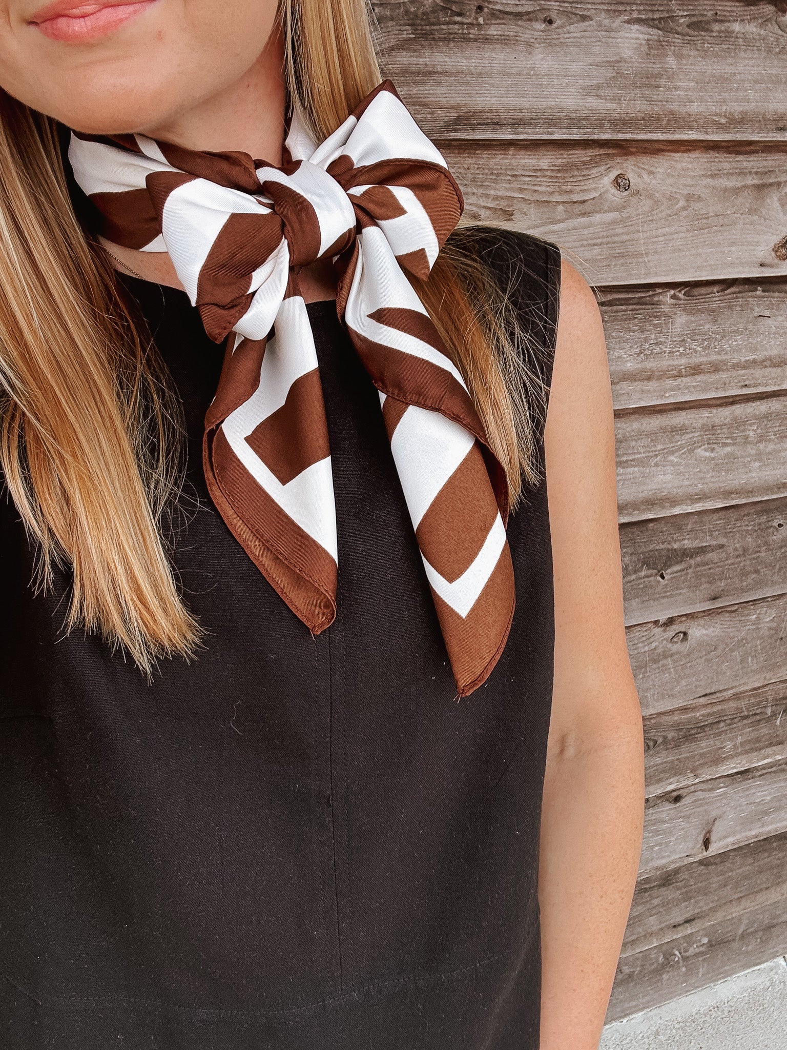 Large Zebra Print Neck Scarf - Image 3