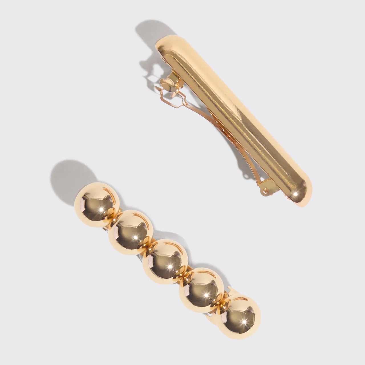 Kitsch Gold Metal Barrettes - Image 3