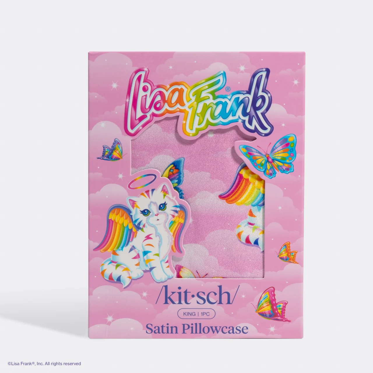 Lisa Frank X Kitsch King Satin Pillowcase - Angel Kitty™ - Image 7