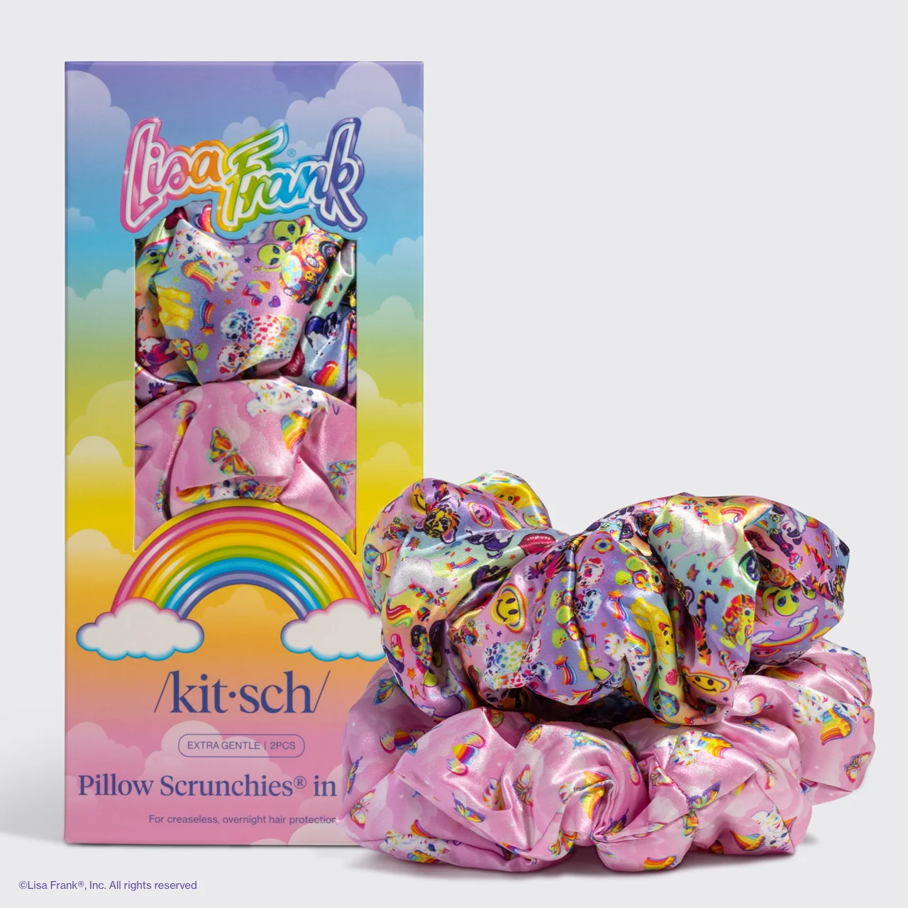 Lisa Frank X Kitsch Pillow Scrunchies® in Satin - the Fantastic World of Lisa Frank - Image 4