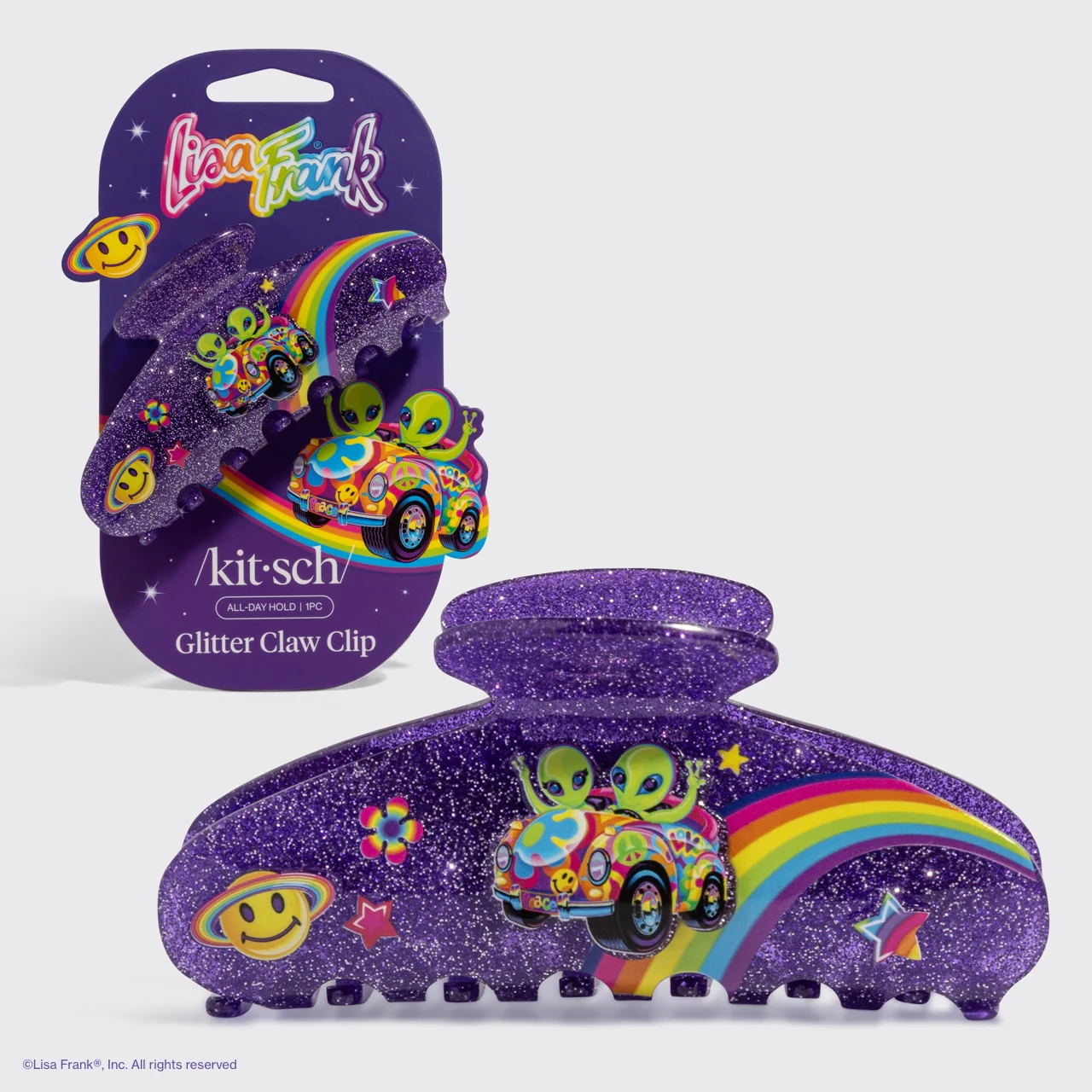 Lisa Frank X Kitsch Glitter Claw Clip - Zoomer™ & Zorbit™ - Image 2