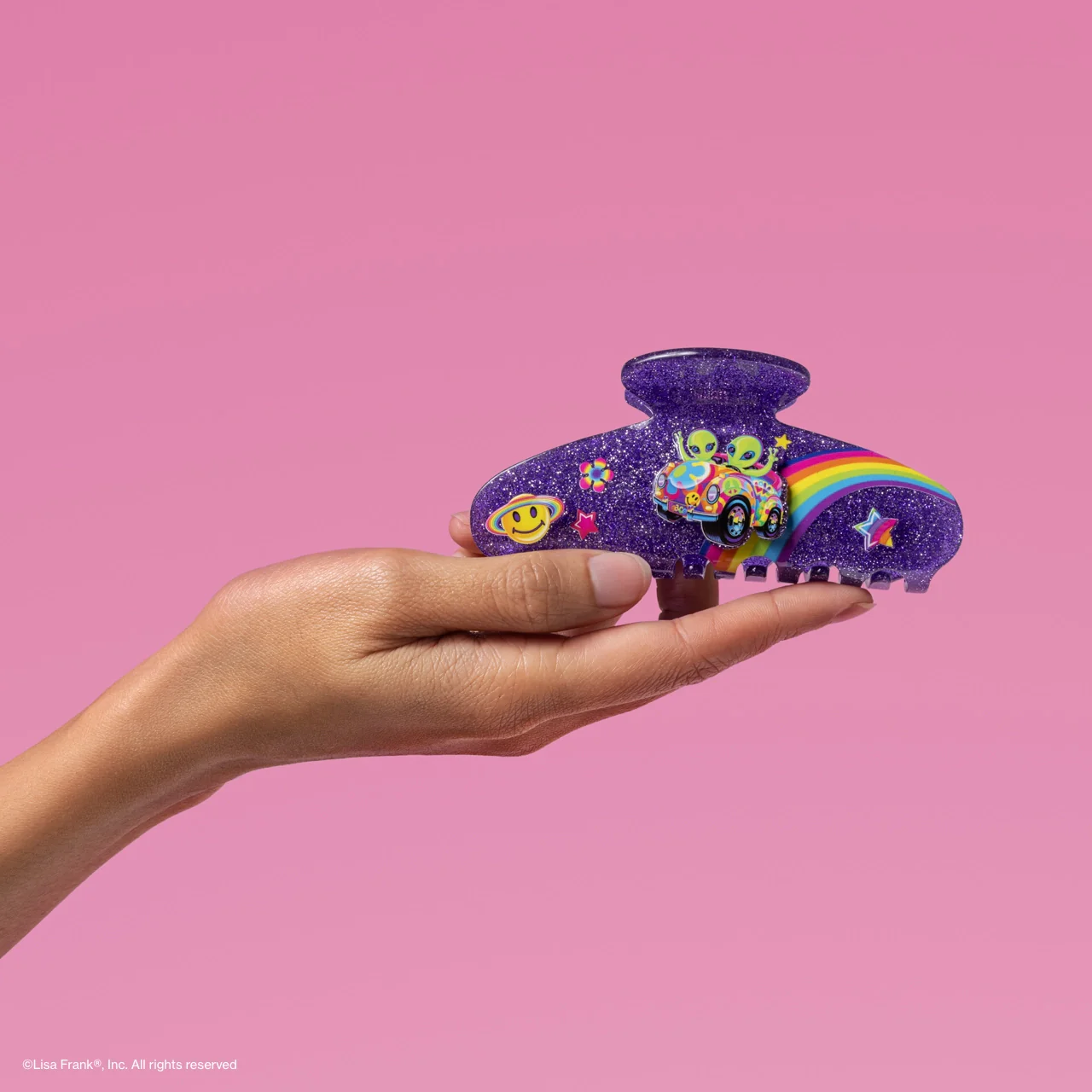 Lisa Frank X Kitsch Glitter Claw Clip - Zoomer™ & Zorbit™ - Image 3