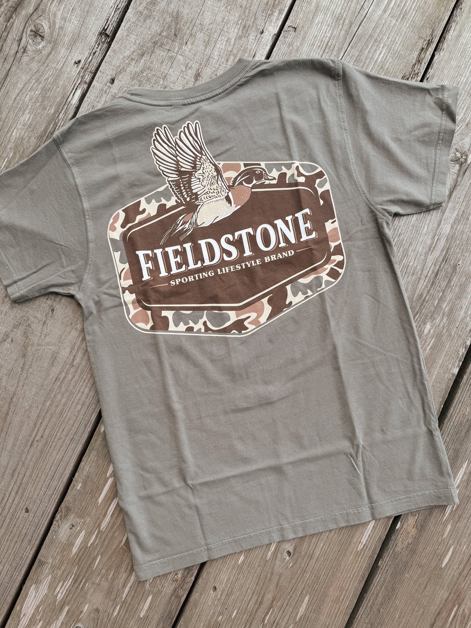 Fieldstone Camo Wood Duck T-Shirt - Image 5