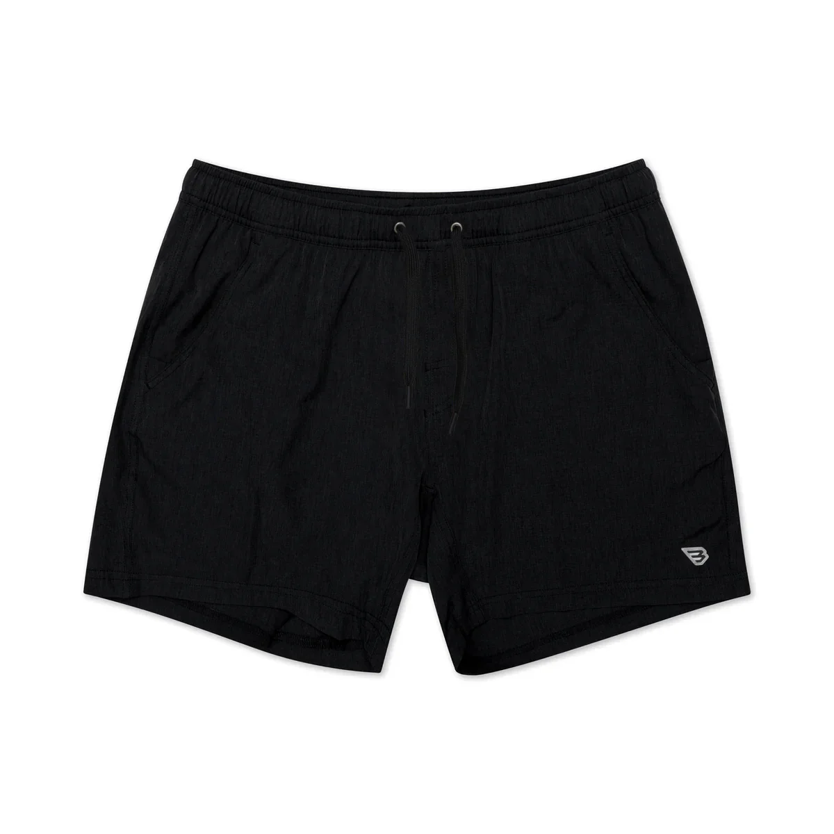Burlebo Men's 5.5" Athletic Short in Heather Black/Retro Camo Duck Liner - Image 6