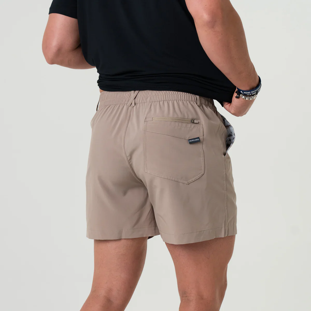 Men's Burlebo 5.5" Everyday Short - Cobblestone Khaki - Duck Hunt Pocket - Image 5