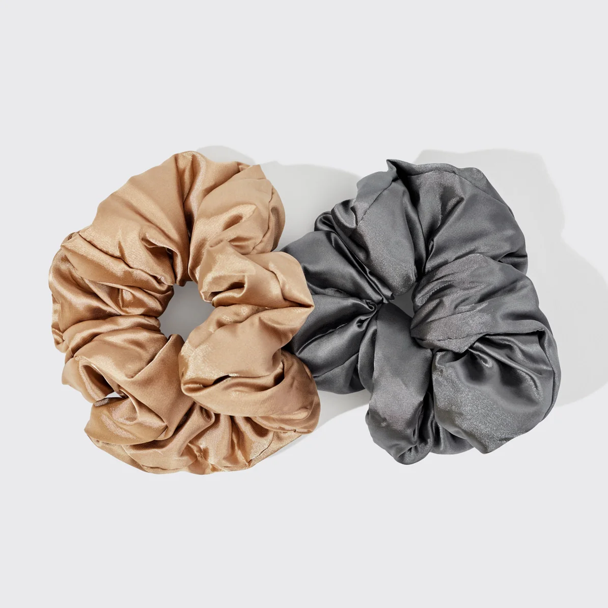 Kitsch Satin Sleep Pillow Scrunchies - Charcoal Gold - Image 6