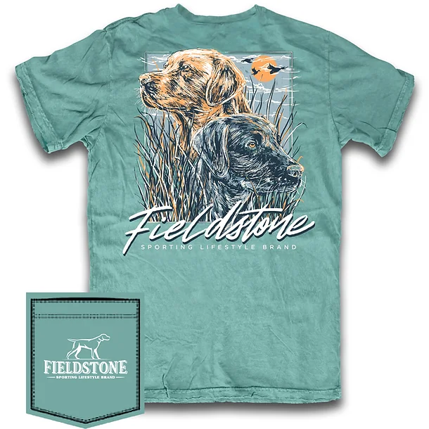 Fieldstone Double Dog Marsh T-Shirt in Seafoam - Image 5