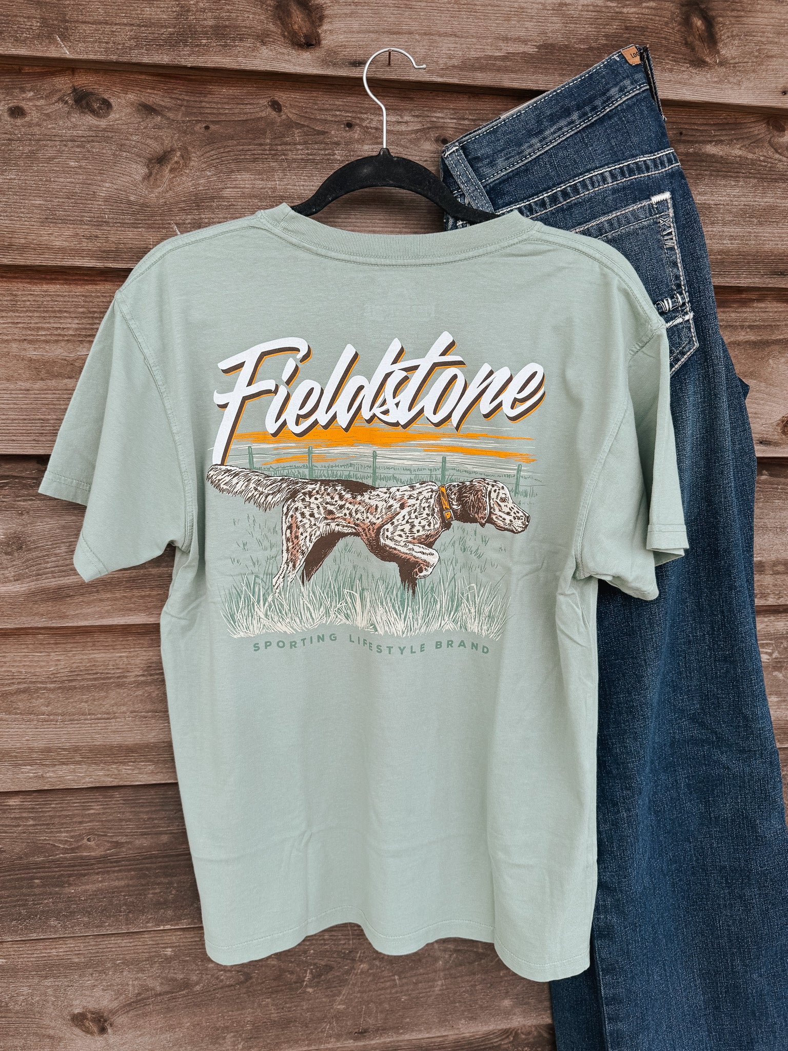 Fieldstone English Setter T-Shirt in Bay - Image 5