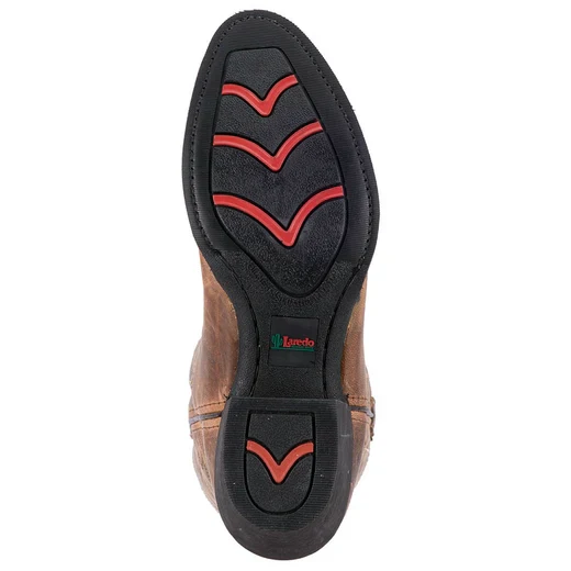 Men's Dan Post Laredo Tan Birchwood R Toe Western Boots - Image 2