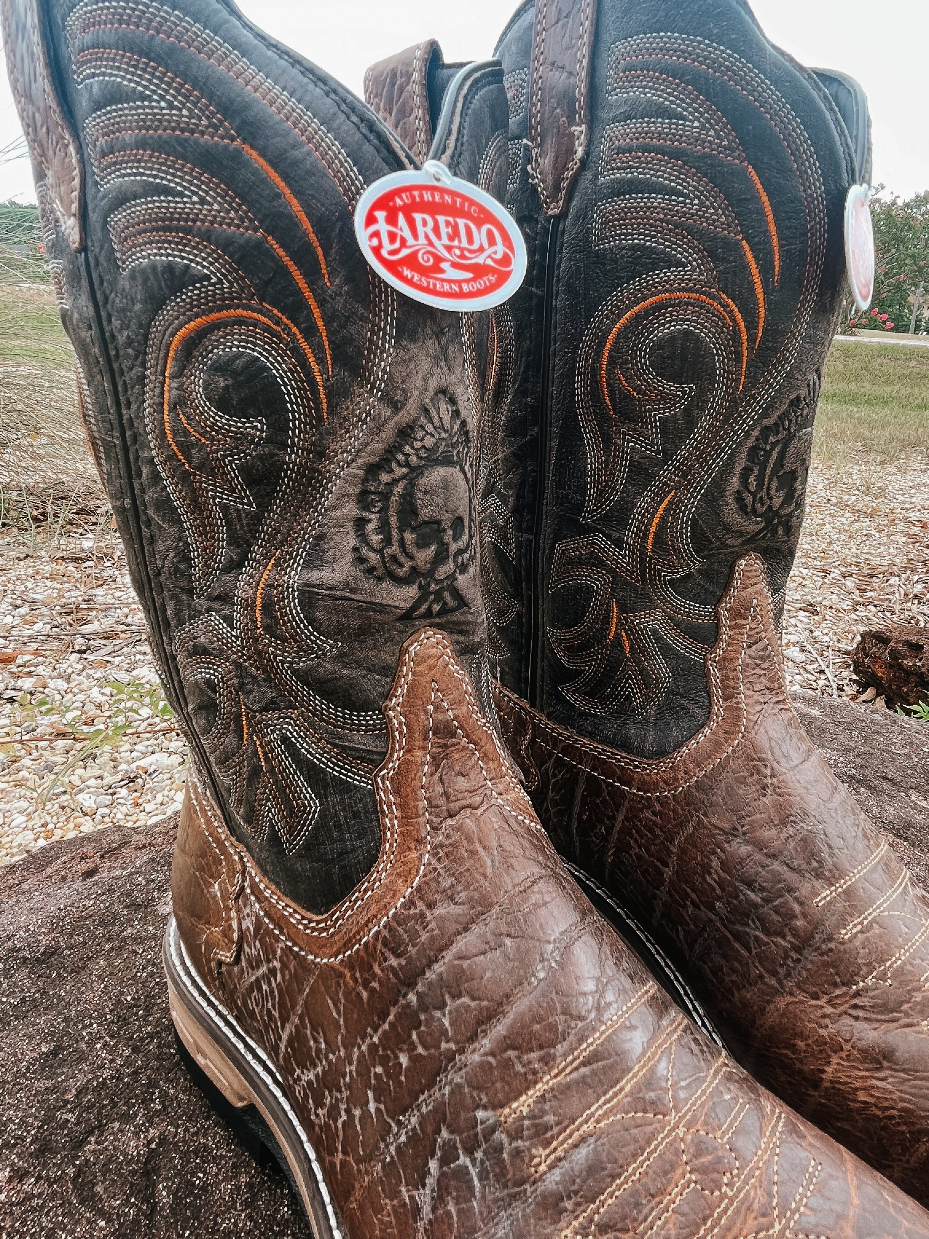 Men's Laredo Hawke Brown/Black Steel Toe Work Boot - Image 3