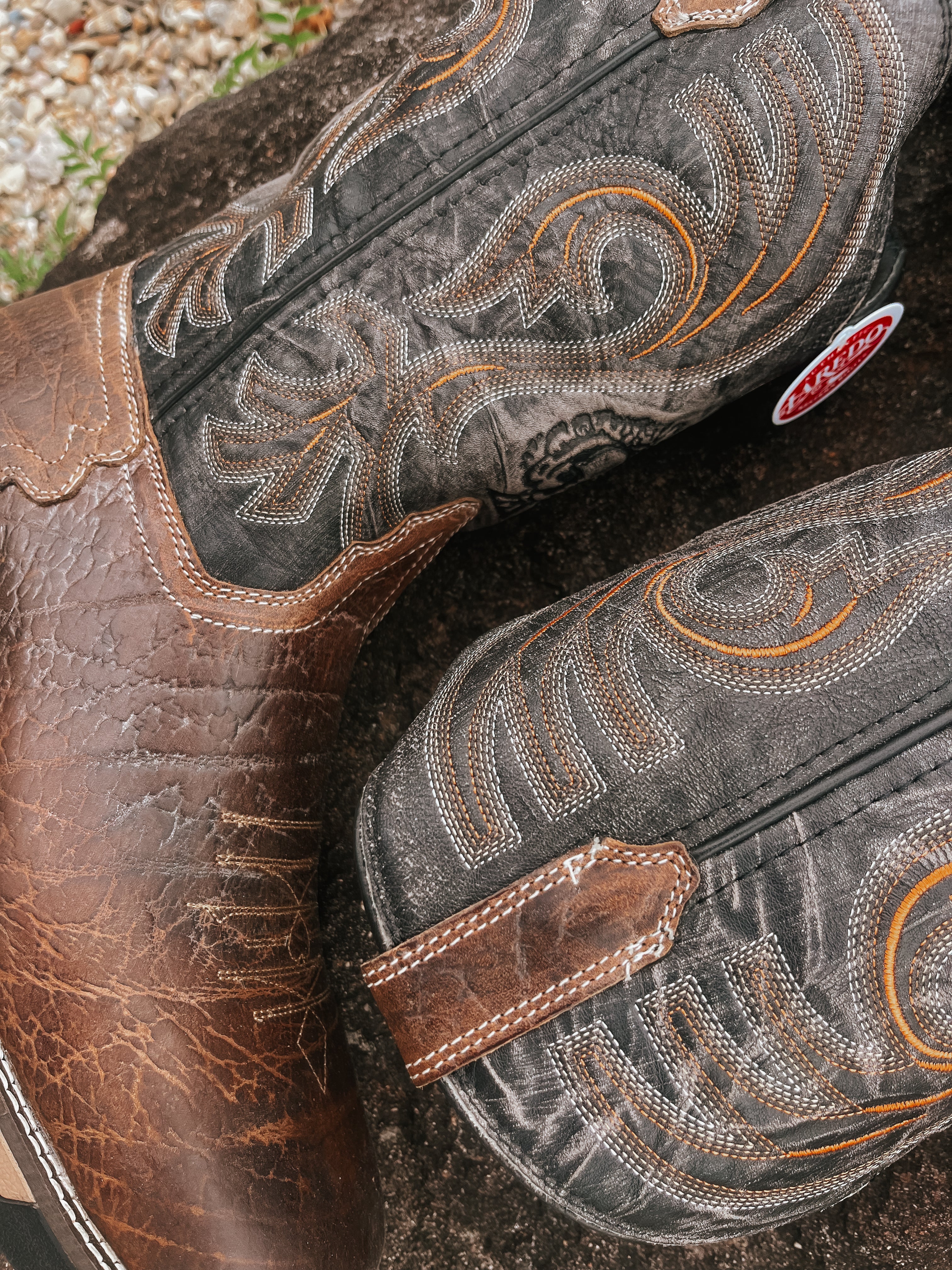 Men's Laredo Hawke Brown/Black Steel Toe Work Boot - Image 4