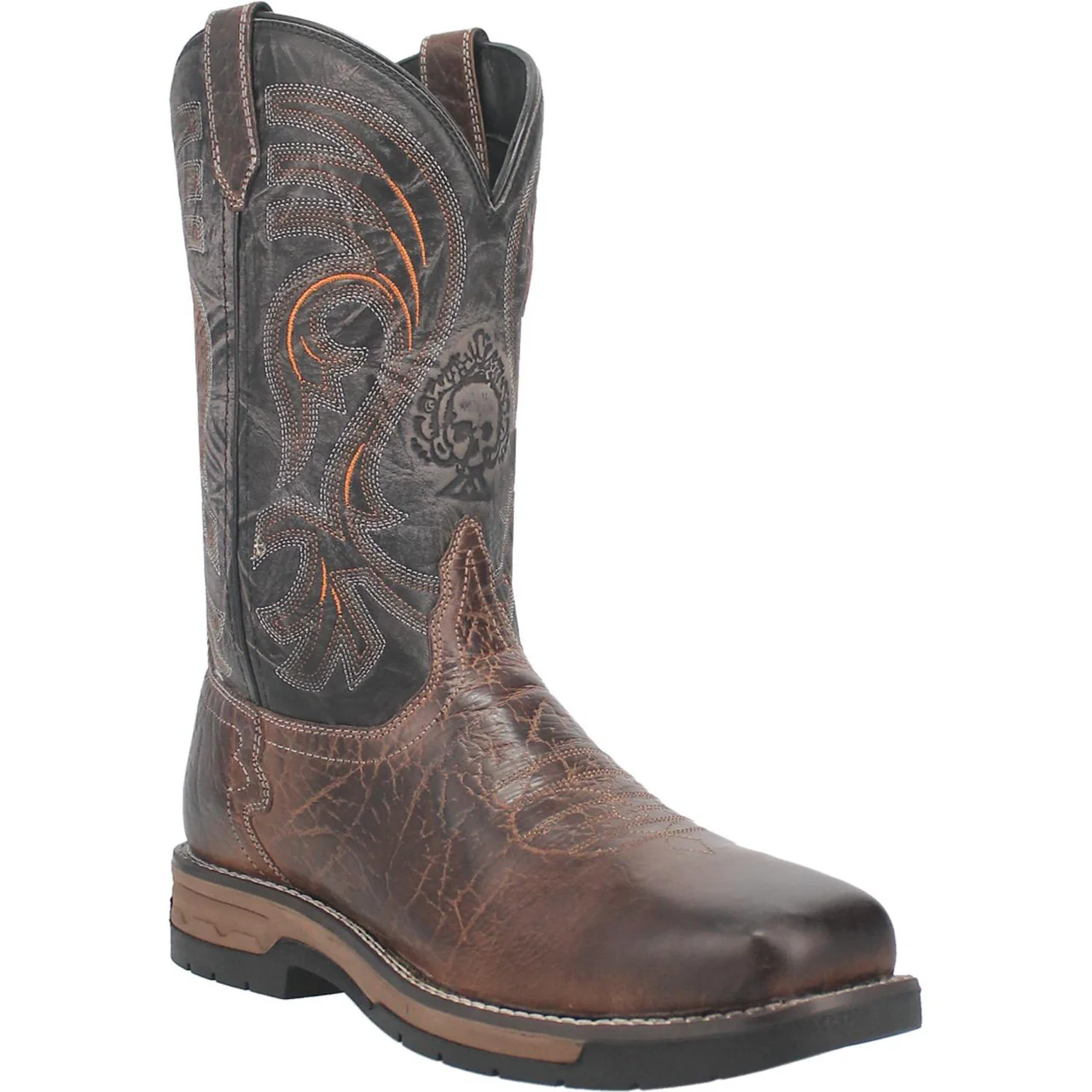 Men's Laredo Hawke Brown/Black Steel Toe Work Boot - Image 6