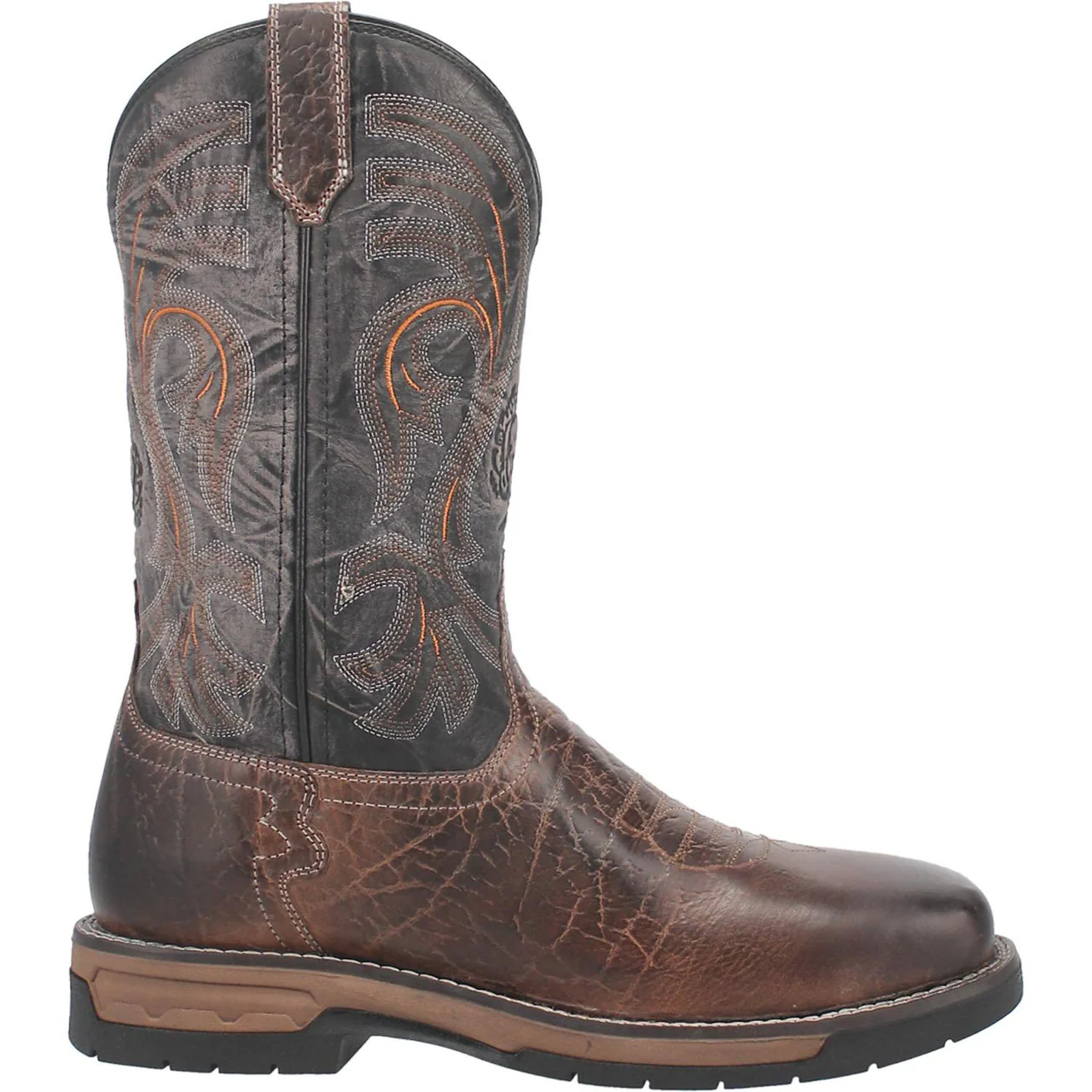 Men's Laredo Hawke Brown/Black Steel Toe Work Boot - Image 7