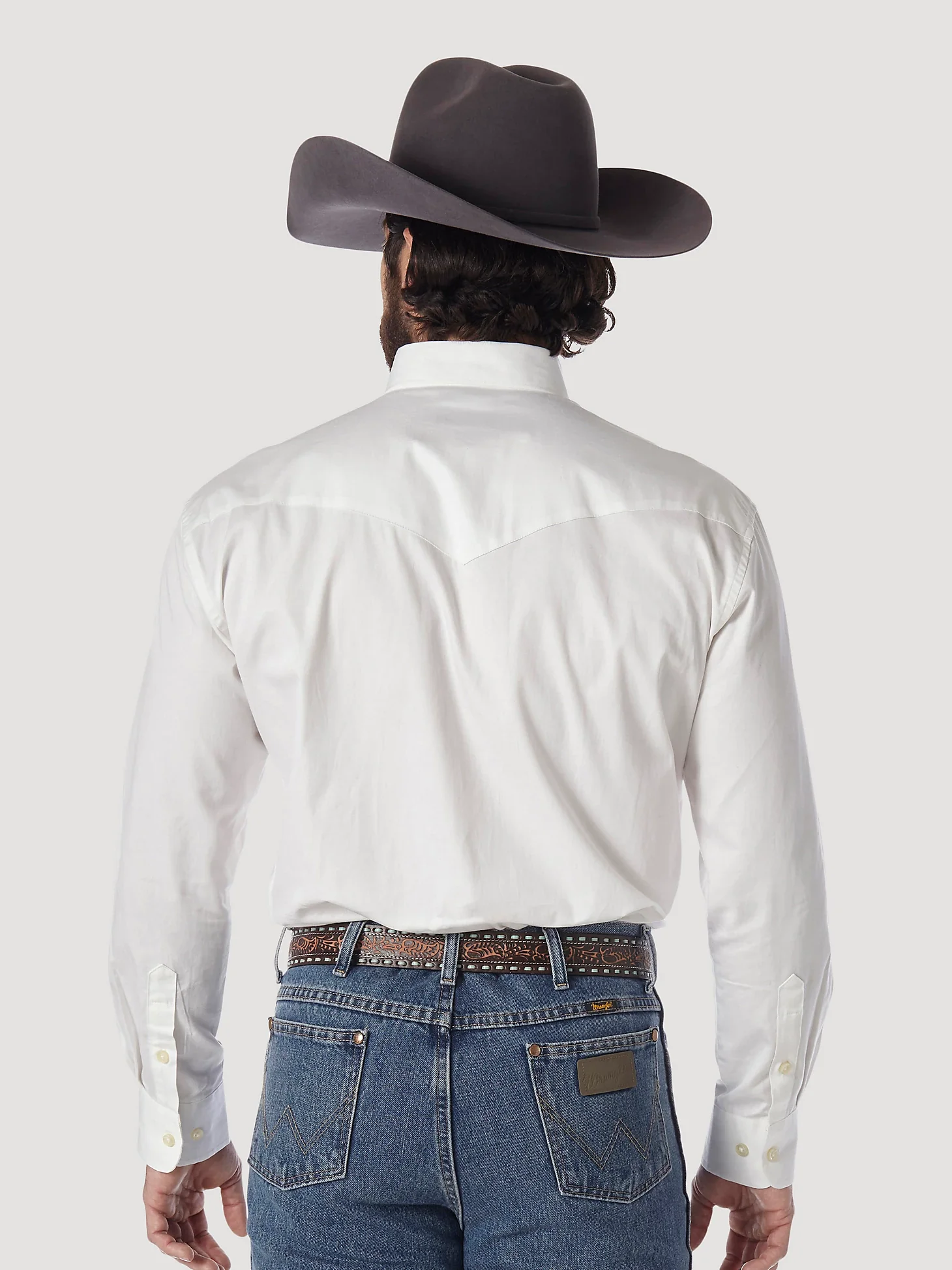 Men's Wrangler White Western Button Up Shirt - Image 2