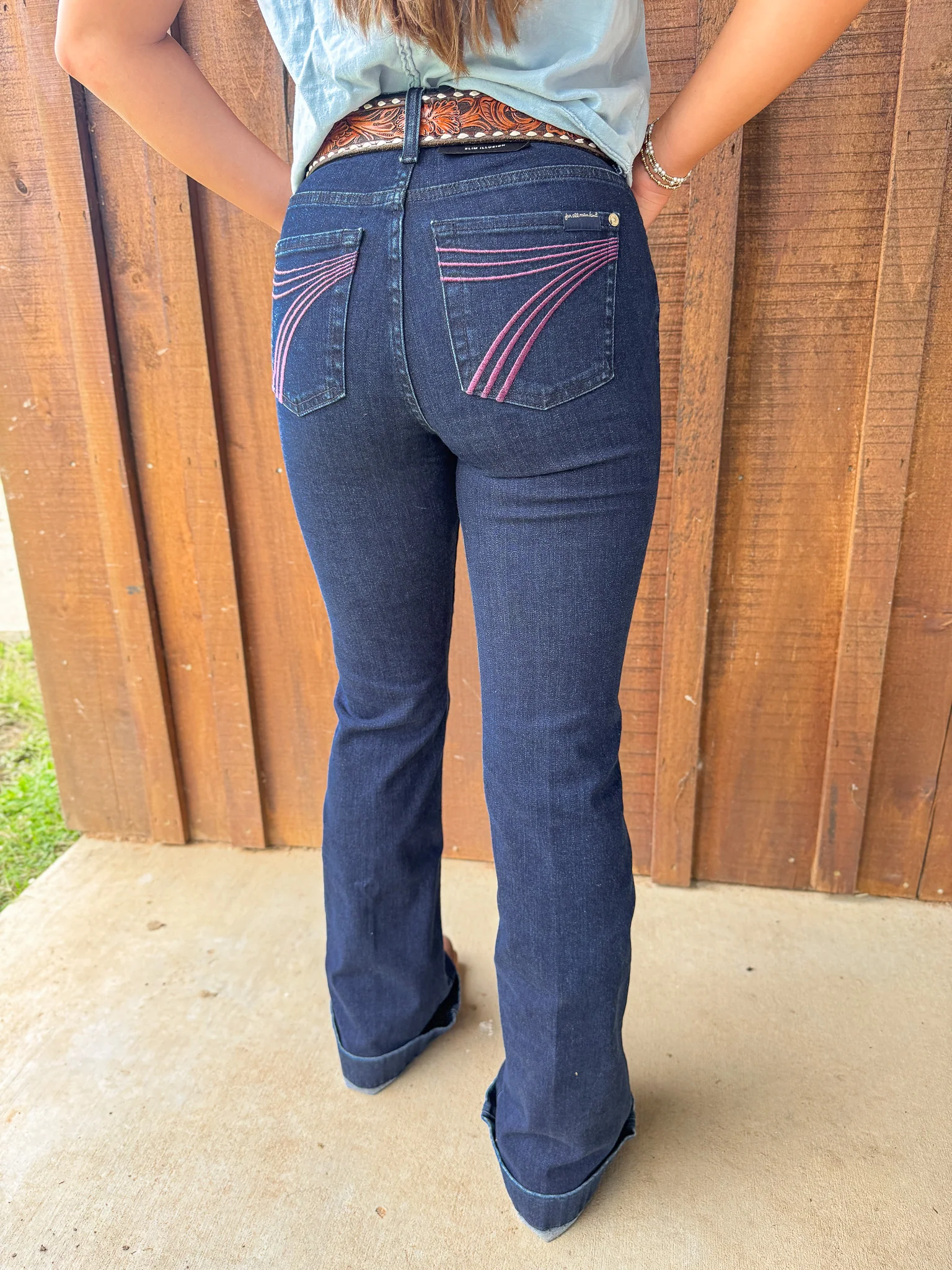 7 For All Mankind Slim Illusion Dojo Classical Jeans - Image 4