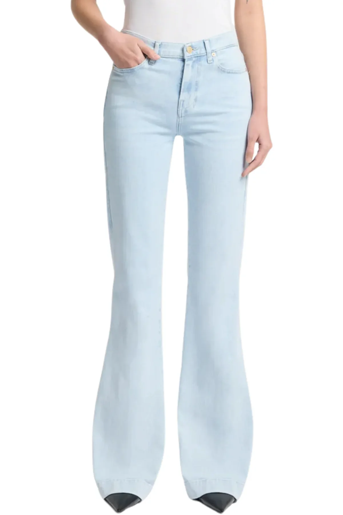 7 For All Mankind Tailorless Left Hand Dojo Wide Leg Jean - Image 12