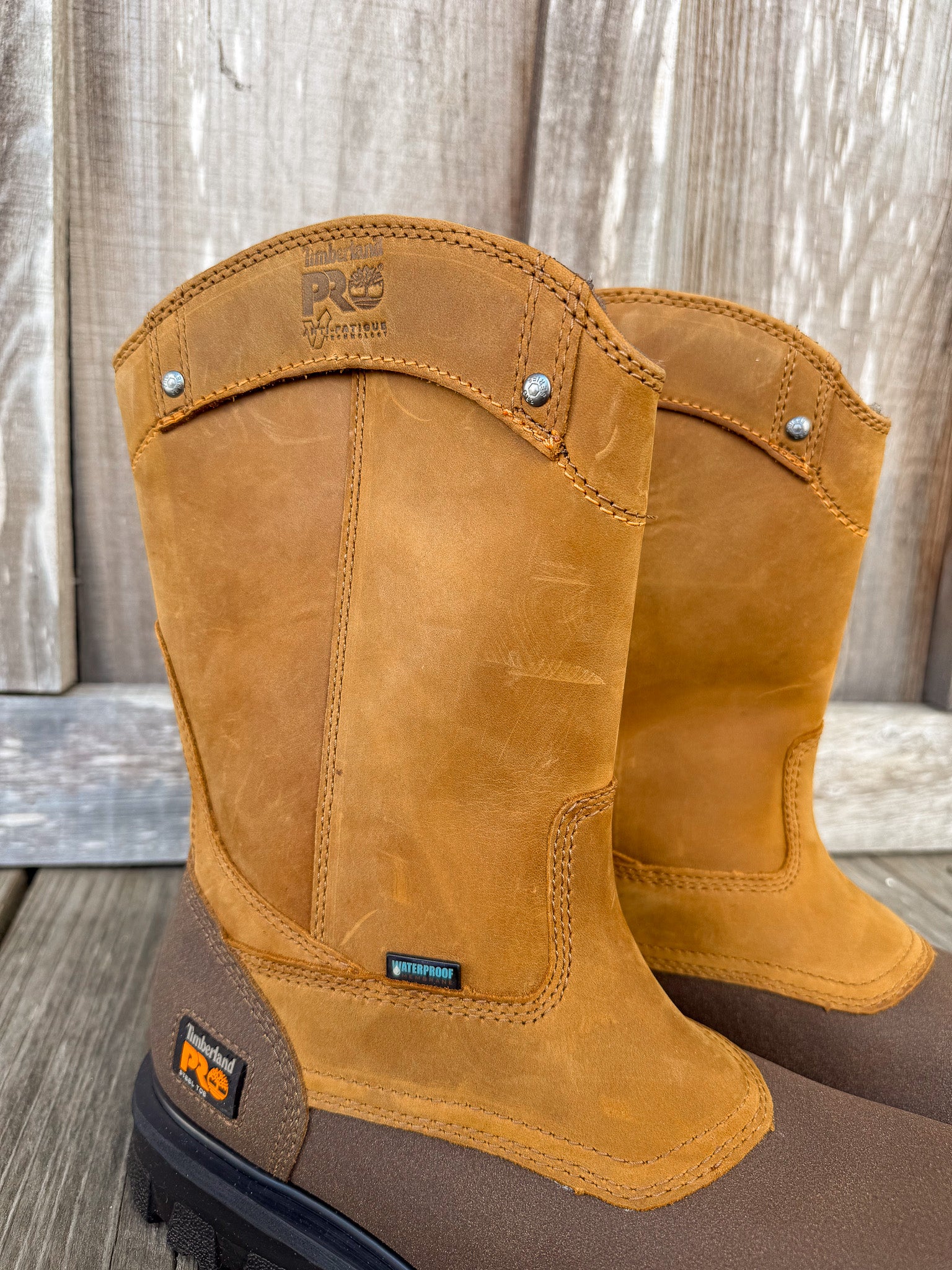 Men's Timberland Pro Rigmaster Waterproof Steel Toe Wellington Boots - Image 3