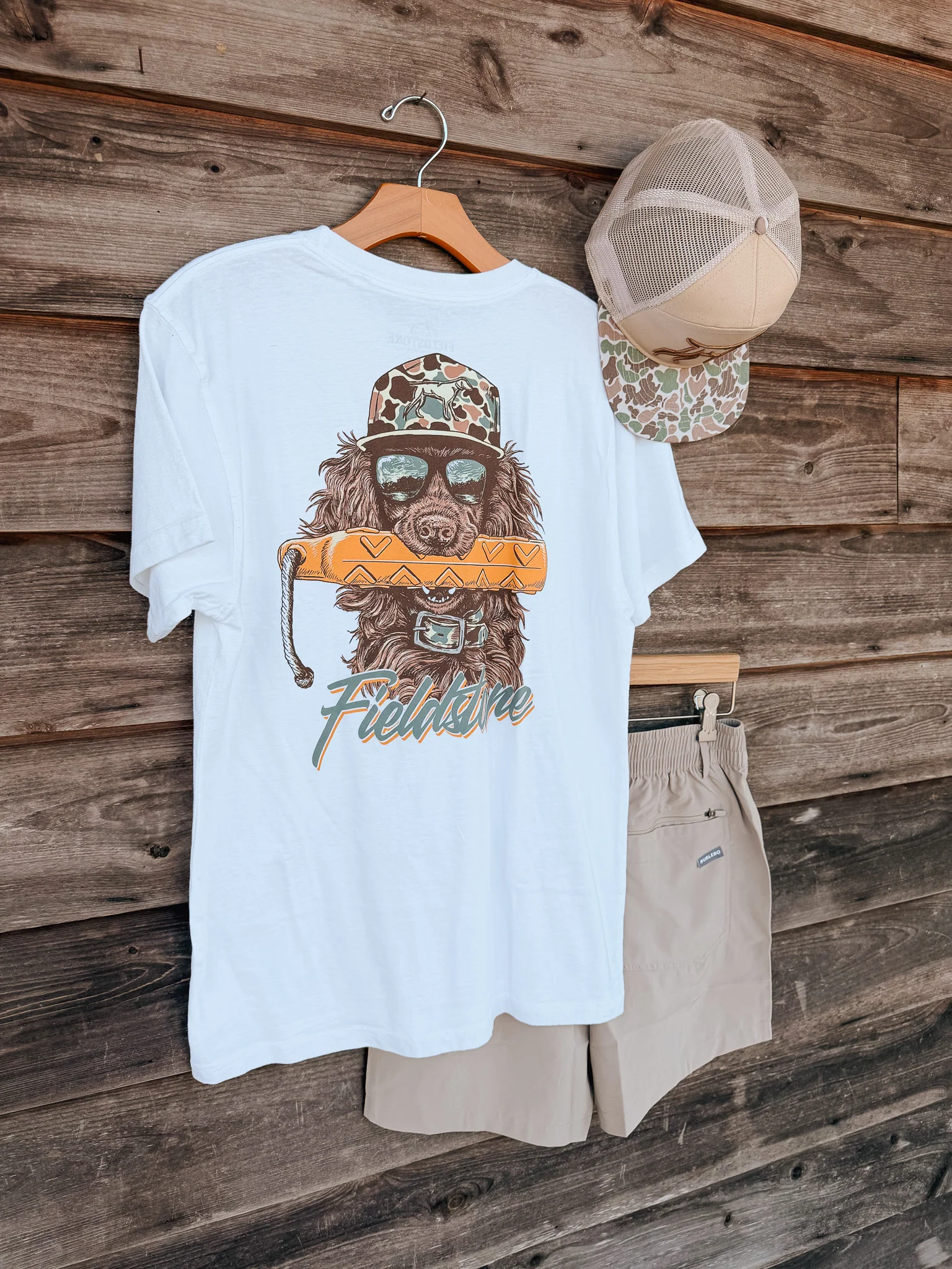 Fieldstone Bumper Boykin T-Shirt in White - Image 3