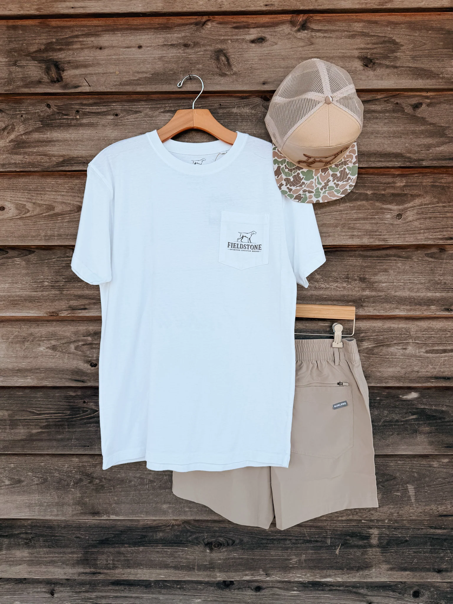 Fieldstone Bumper Boykin T-Shirt in White - Image 5
