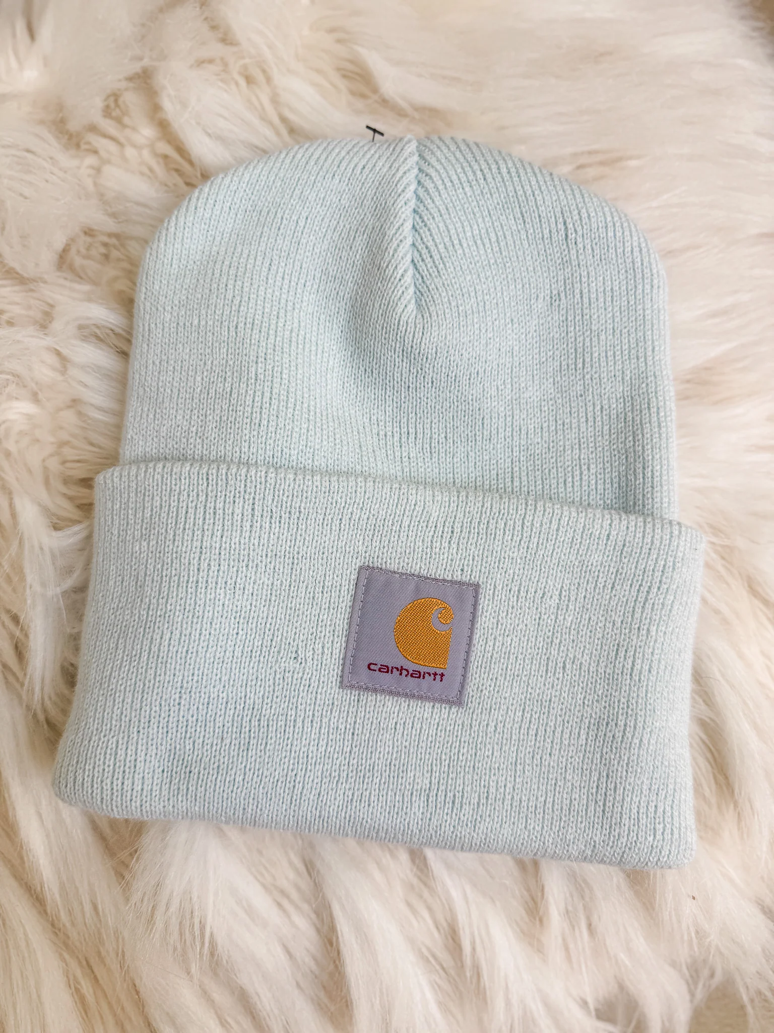 Carhartt Knit Cuffed Beanie in Early Fog - Image 2
