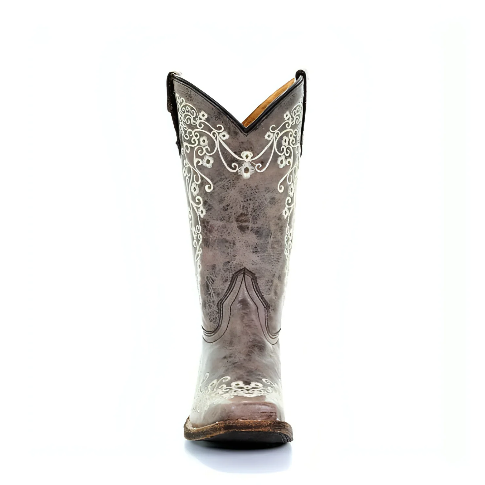 Youth Corral Embroidered Square Toe Western Boot - Image 5