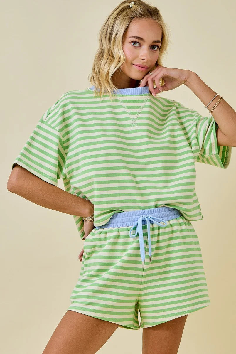 Soft Stripes Short Set - Image 8