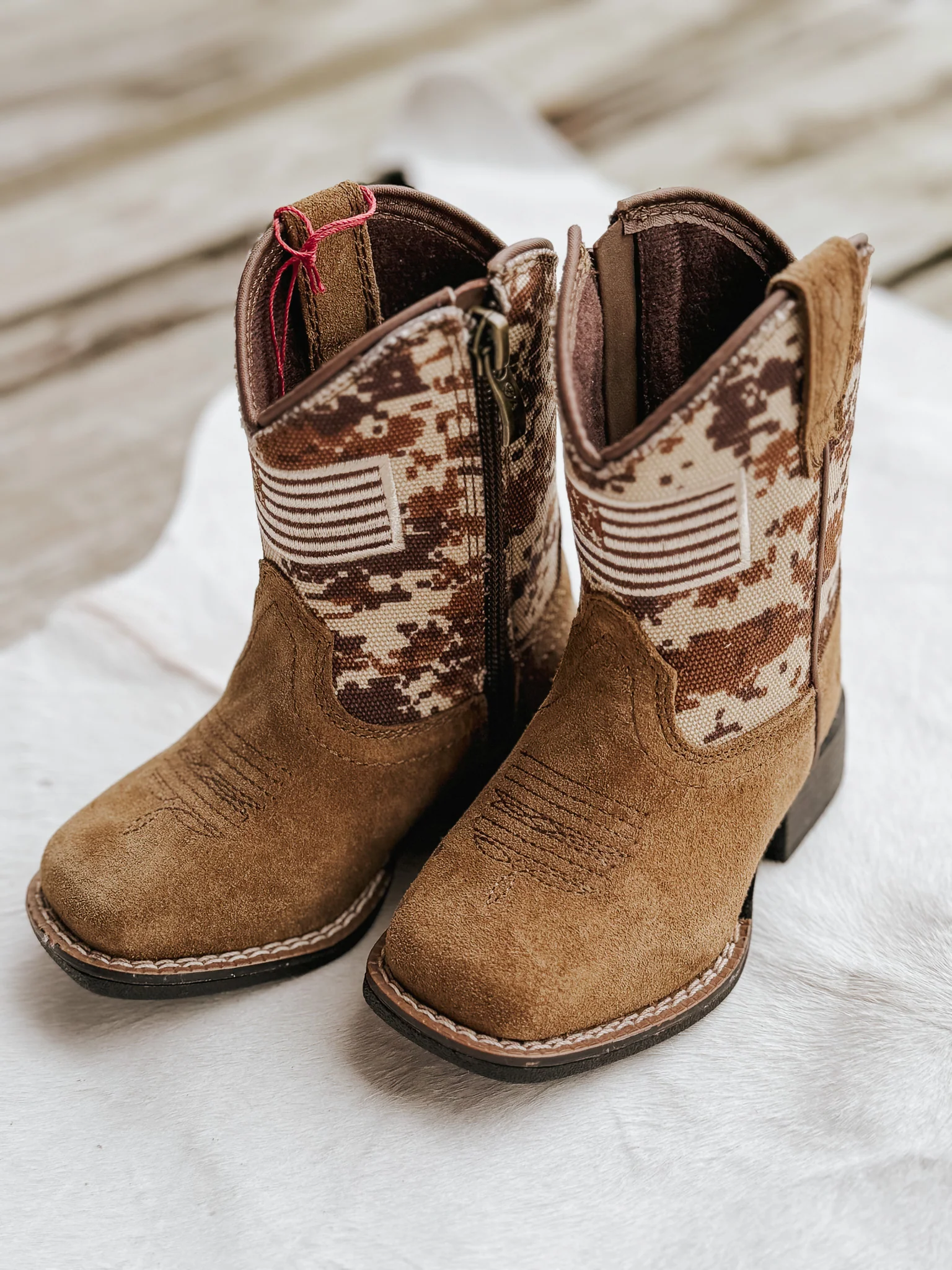 Ariat Toddler Patriot Leather Western Boots - Image 2