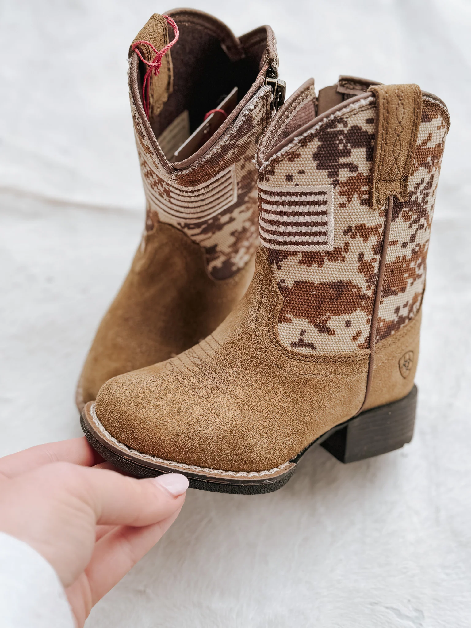 Ariat Toddler Patriot Leather Western Boots - Image 3