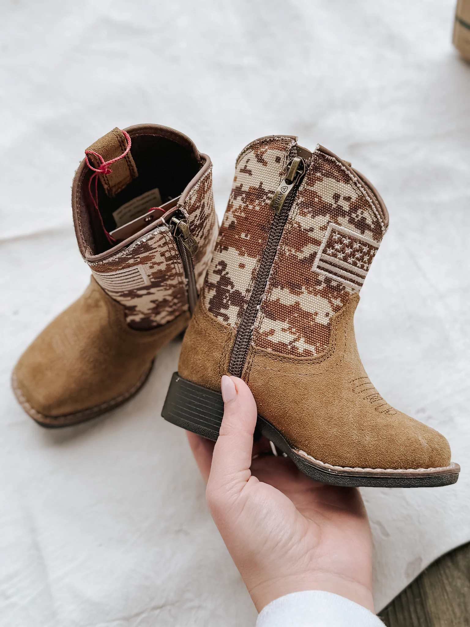 Ariat Toddler Patriot Leather Western Boots - Image 5