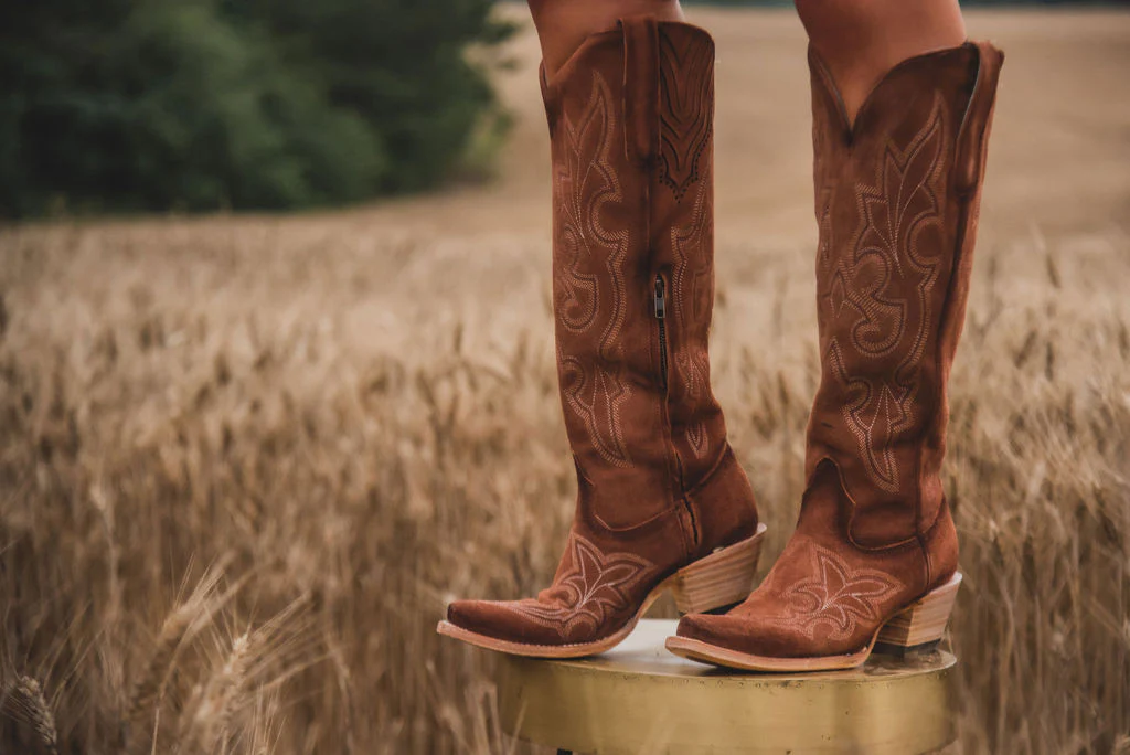 Women's Corral Shedron Suede Tall Boots - Image 4