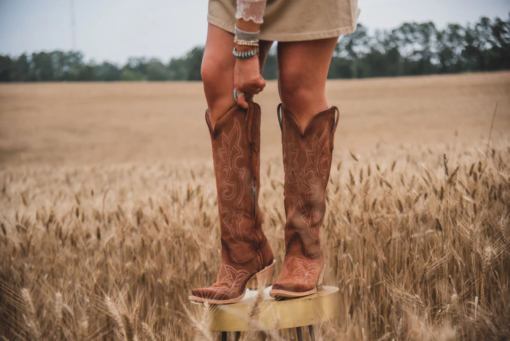 Women's Corral Shedron Suede Tall Boots - Image 5