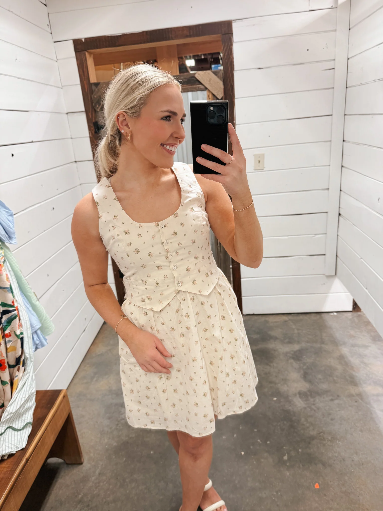 Stop & Stare Floral Vest Mini Dress - Image 3