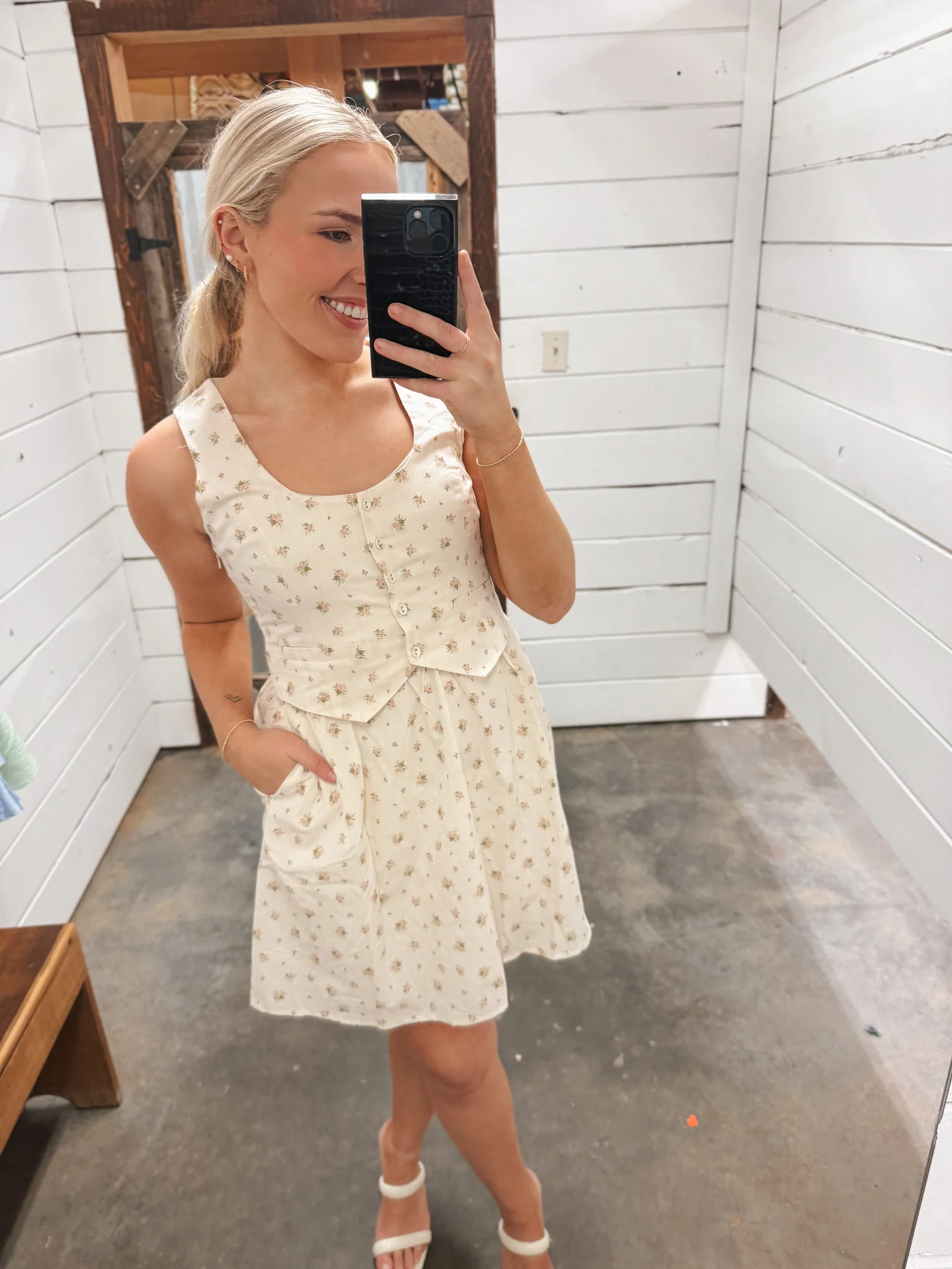 Stop & Stare Floral Vest Mini Dress - Image 6