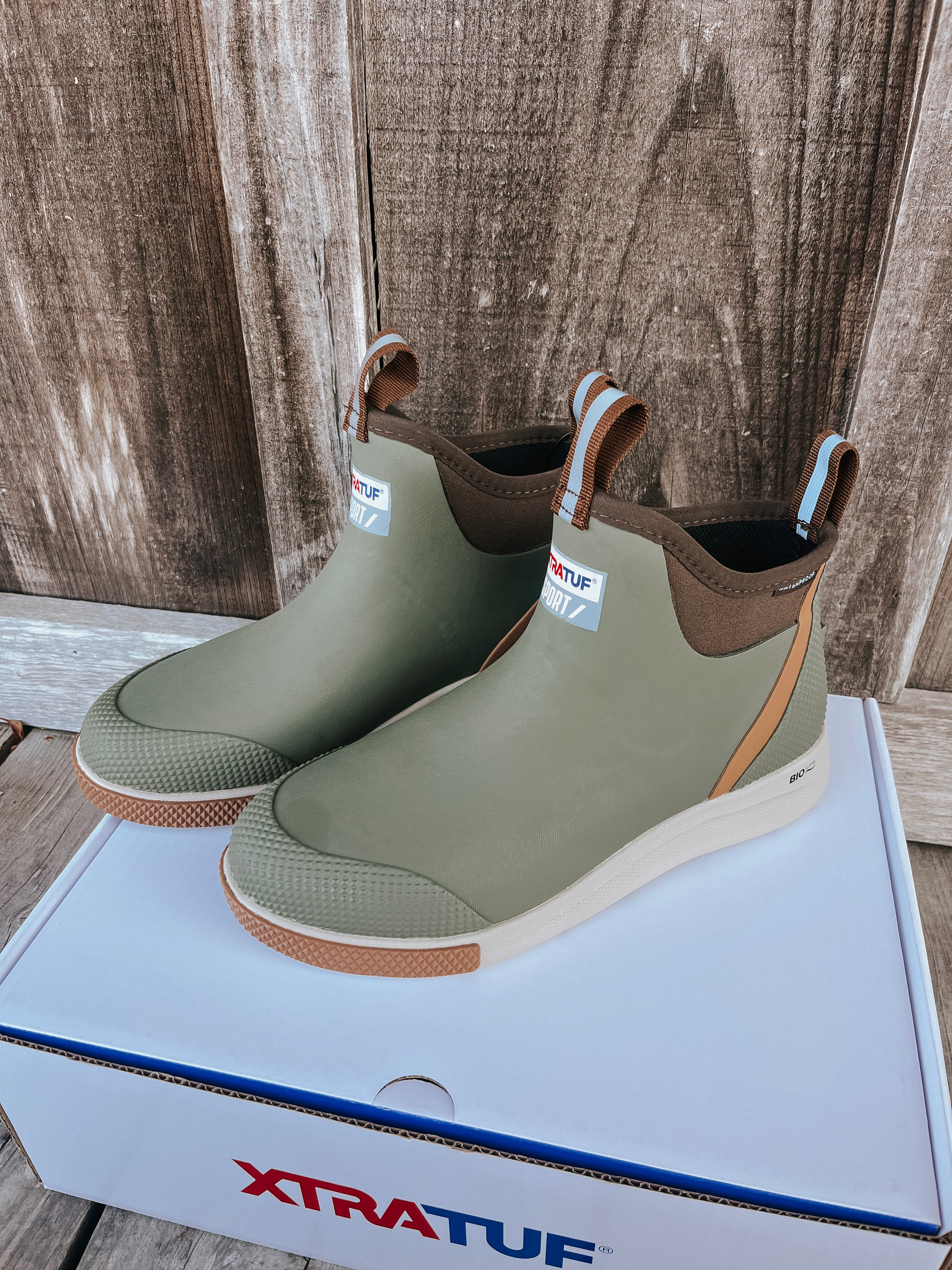 Men's Xtratuf 6in Ankle Deck Boot Sport - Olive - Image 2