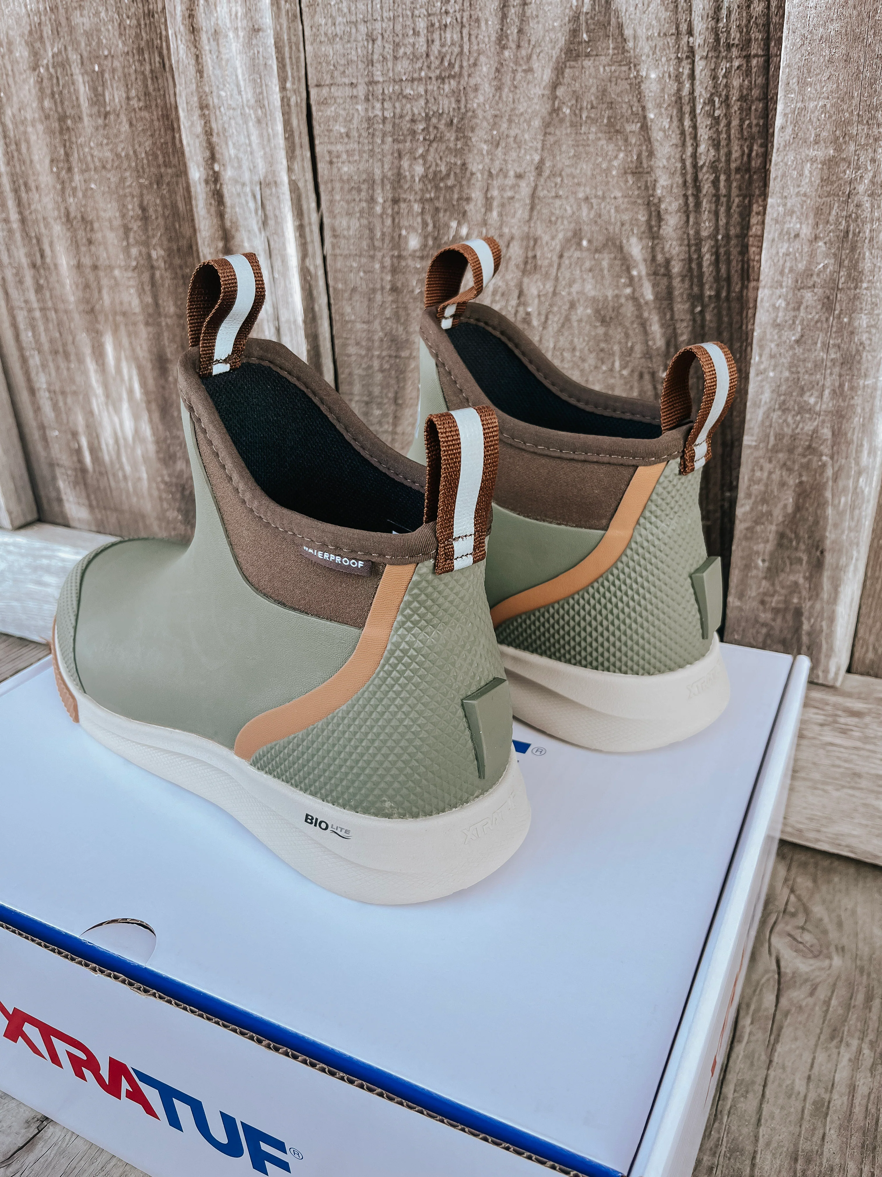 Men's Xtratuf 6in Ankle Deck Boot Sport - Olive - Image 3