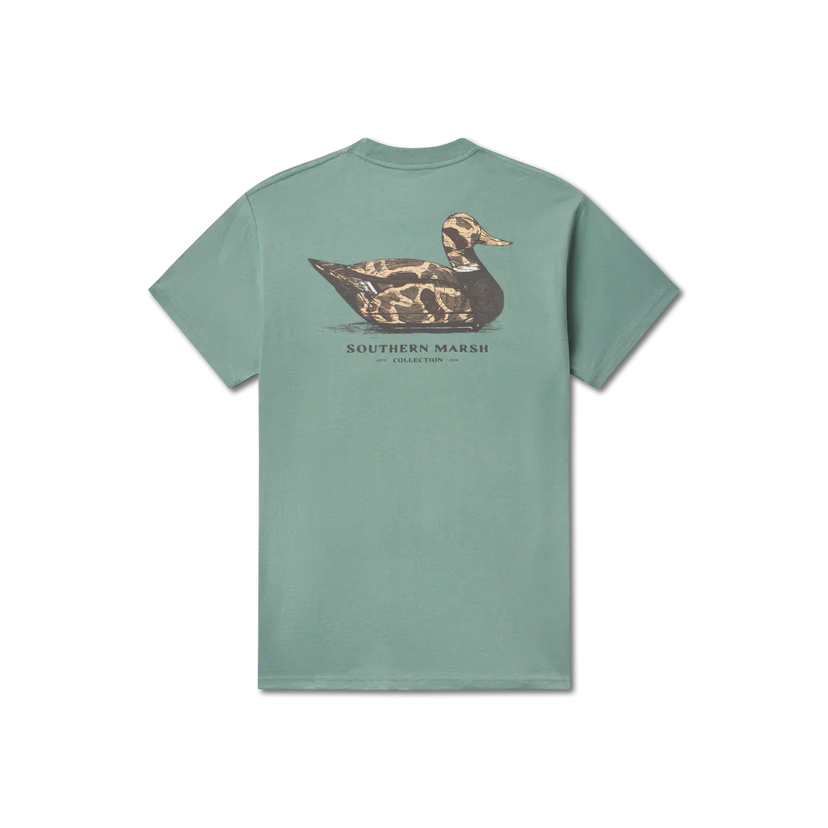 Southern Marsh Vintage Duck Decoy T-Shirt in Sage - Image 6