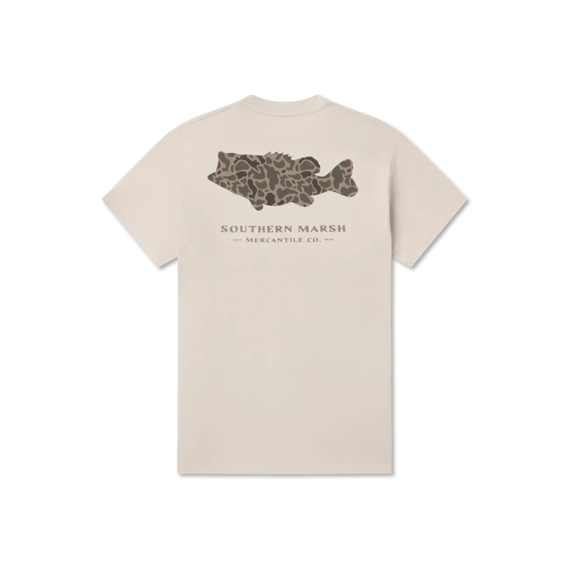 Southern Marsh Camo Bass T-Shirt in Ash Gray - Image 2
