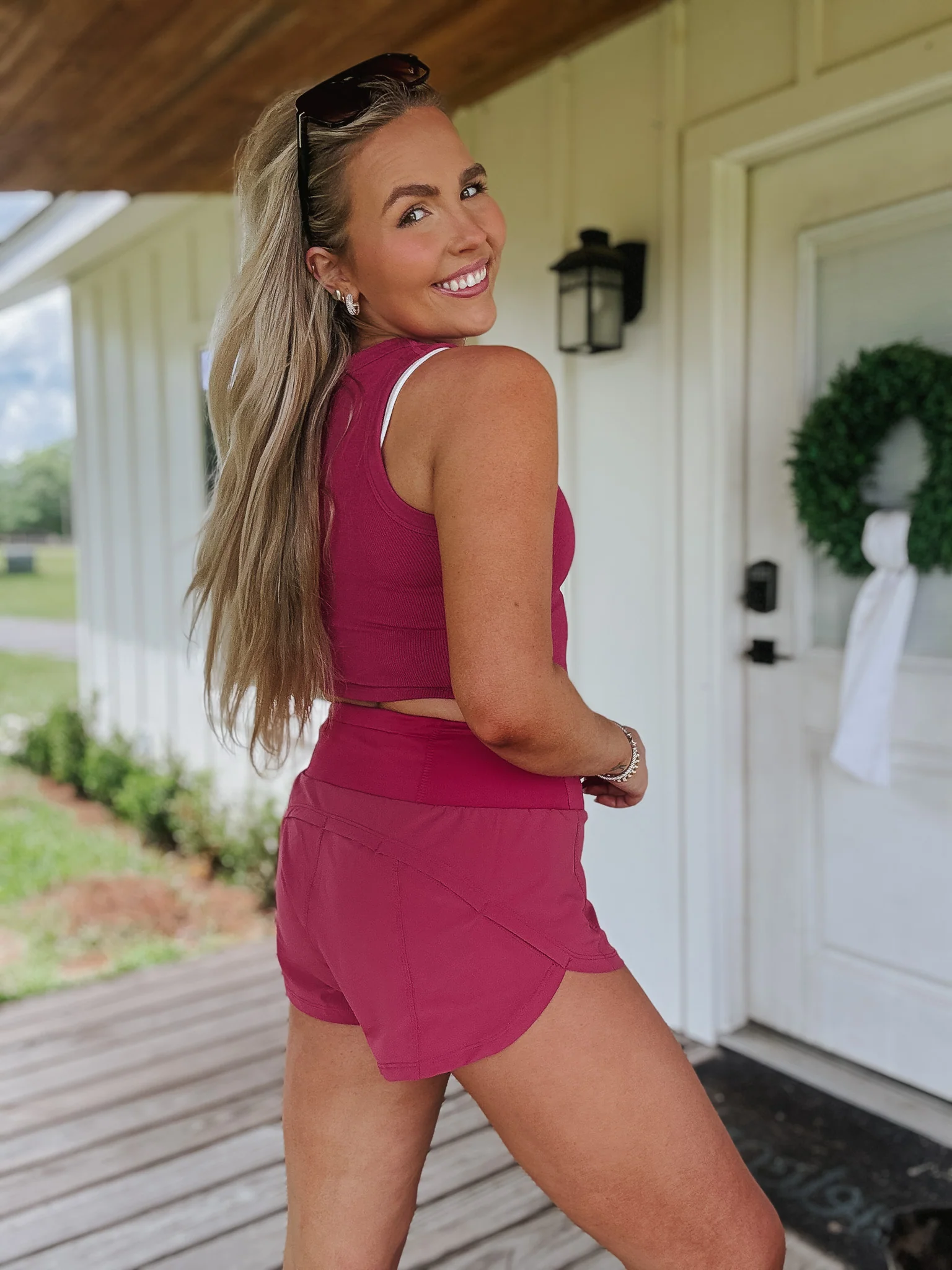 Easy Going Plum Pink Shorts - Image 2