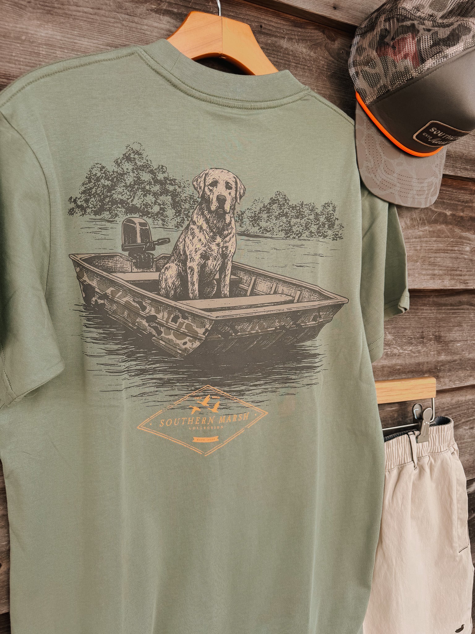 Southern Marsh Patient Pup T-Shirt in Bay Green - Image 2