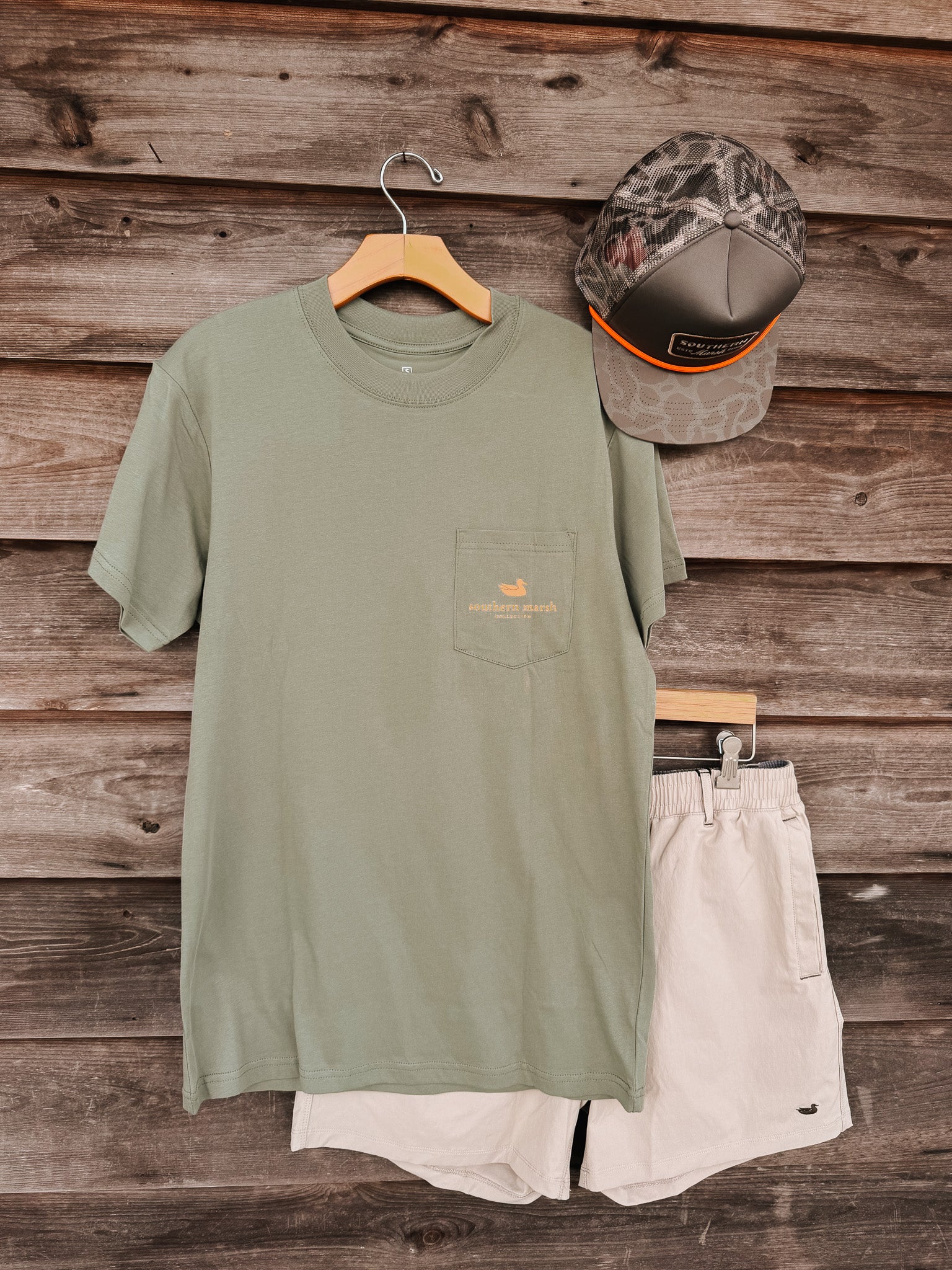 Southern Marsh Patient Pup T-Shirt in Bay Green - Image 3