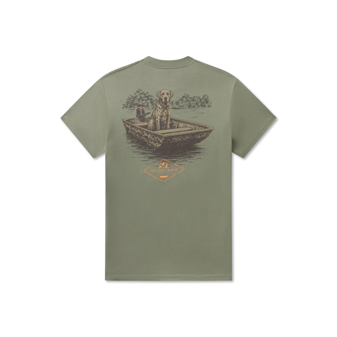 Southern Marsh Patient Pup T-Shirt in Bay Green - Image 5