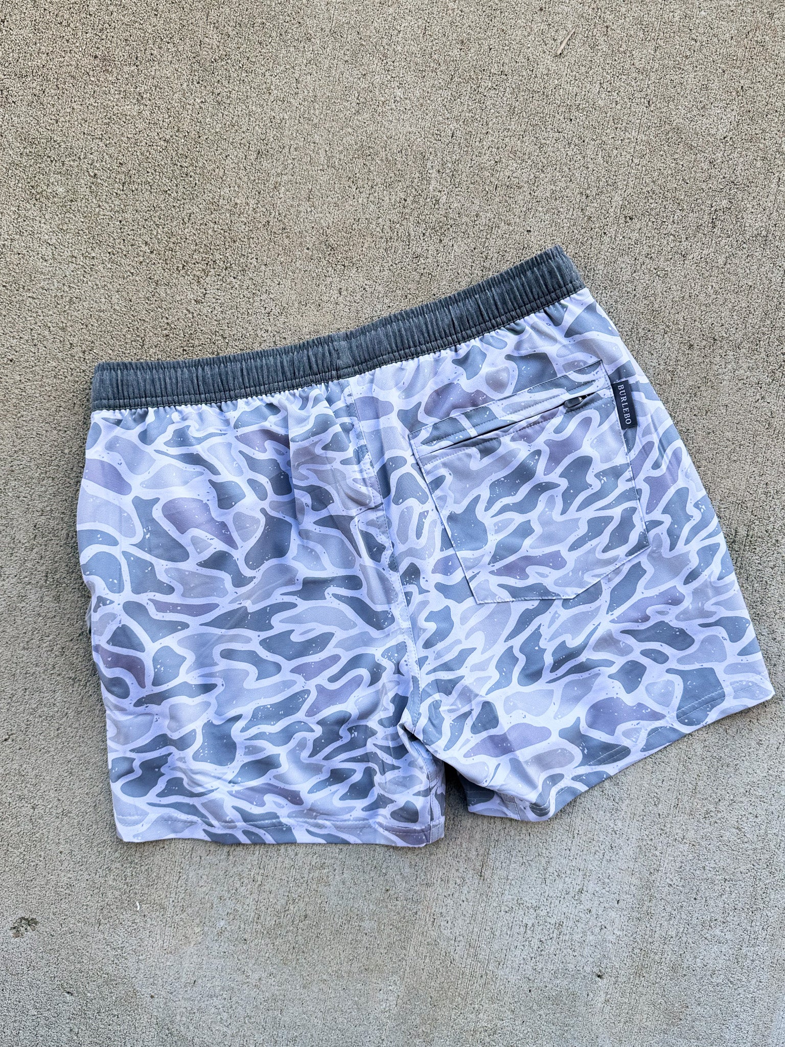 Men's Burlebo Athletic Shorts - White Camo - Image 8