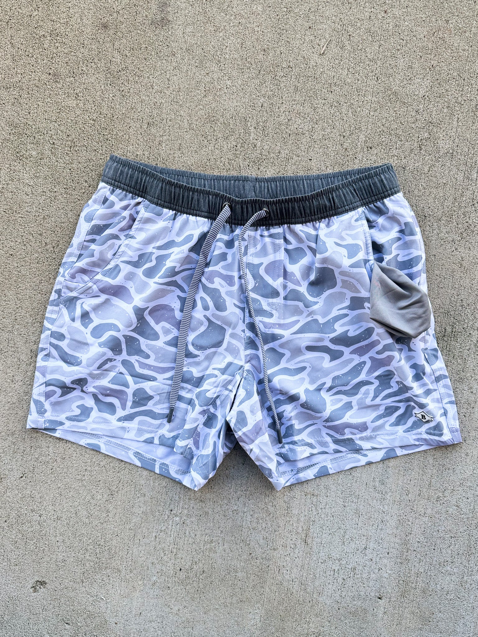 Men's Burlebo Athletic Shorts - White Camo - Image 9