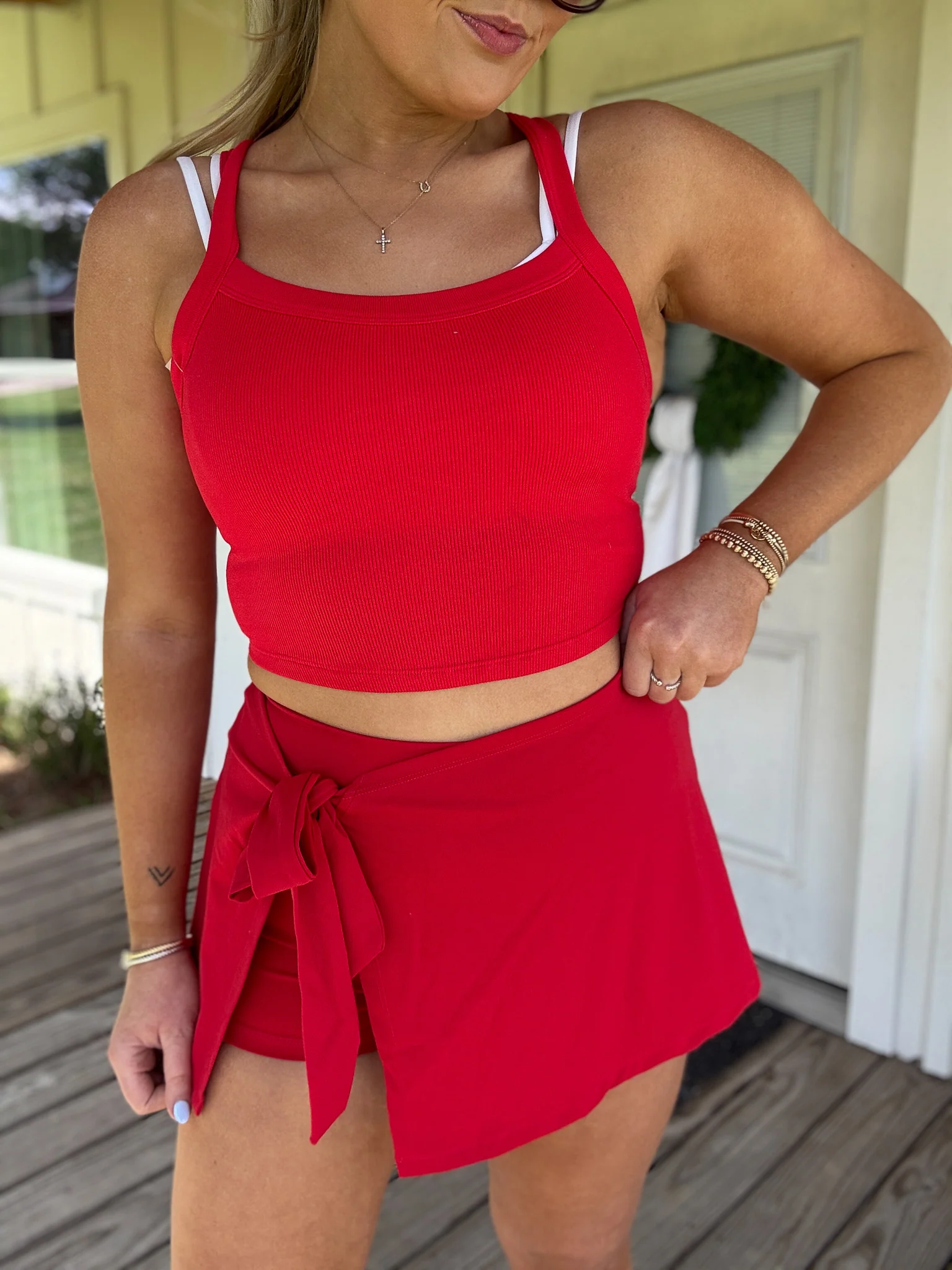 Off Limits Tank in Ruby Red - Image 5